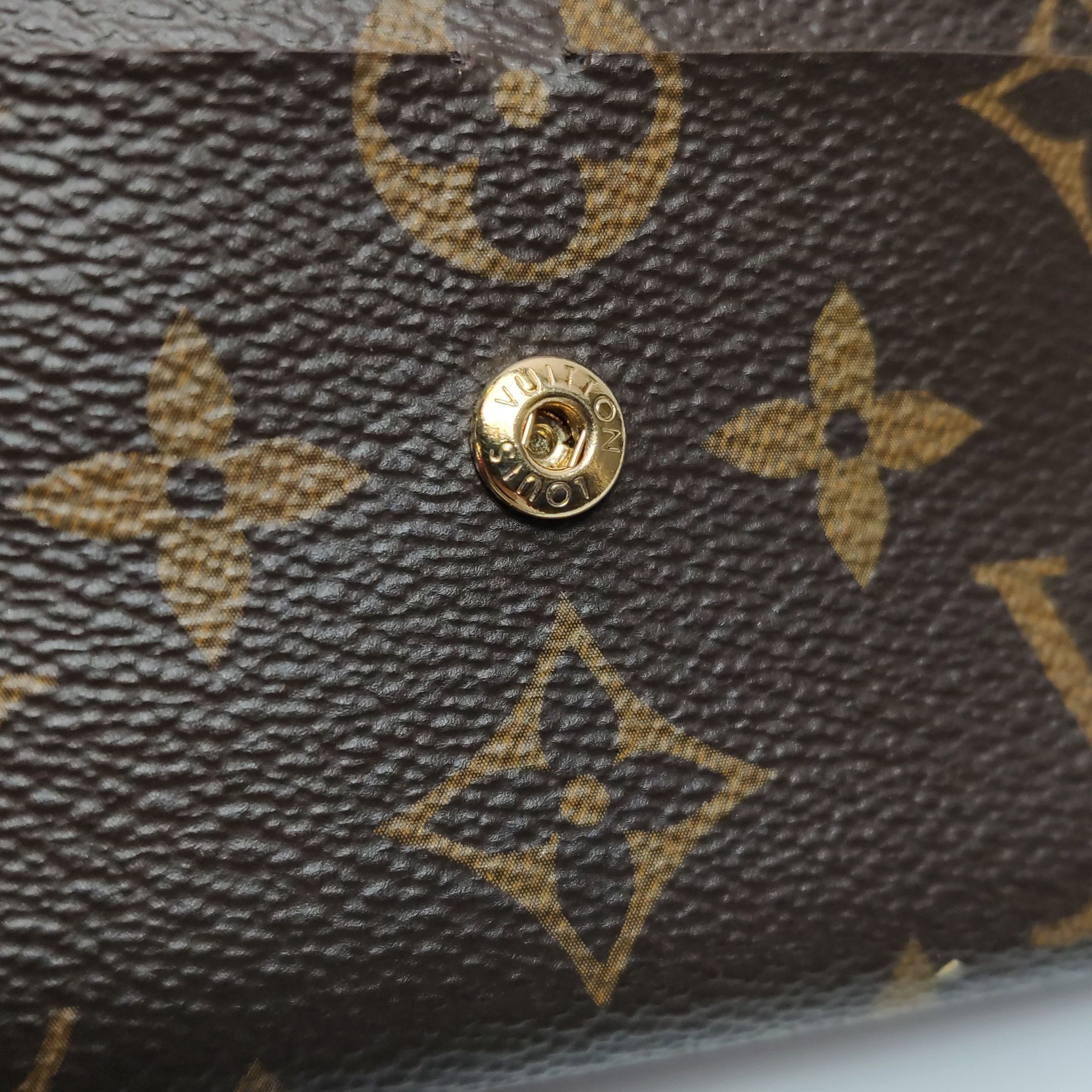 Louis Vuitton Louis Vuitton (LV) Emilie leather Monogram print snap walle Size ONE SIZE - 1 Thumbnail