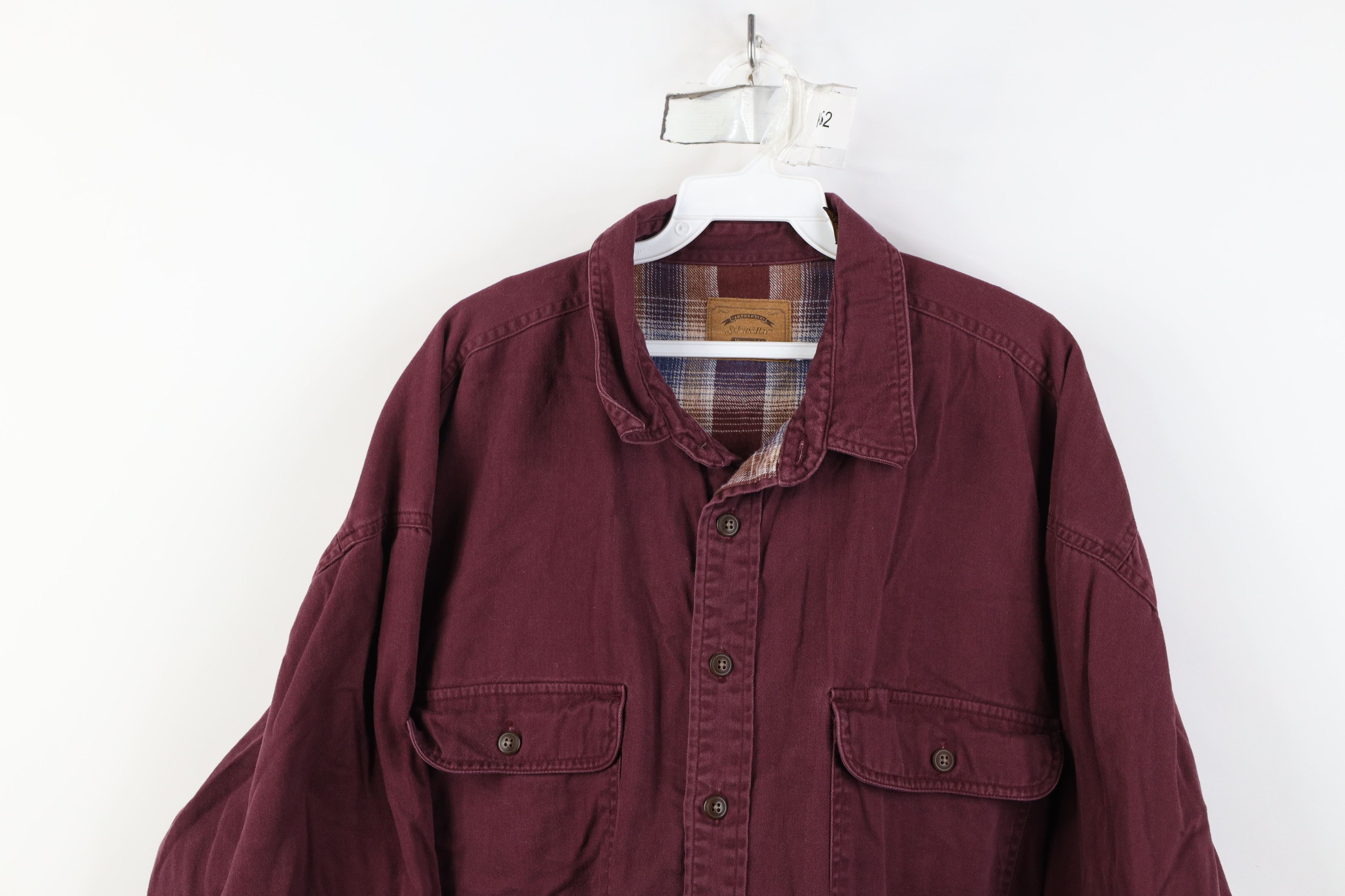 Vintage Vintage 90s Streetwear Heavy Lined Button Shirt Jacket Size US XXL / EU 58 / 5 - 2 Thumbnail