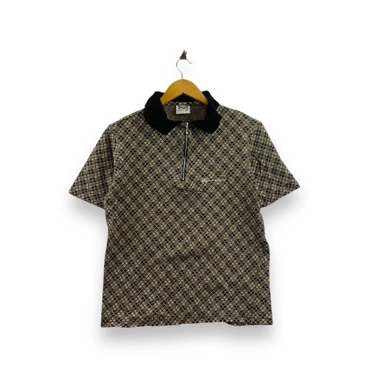 Vintage BESSELL USA SKATEBOARD Monogram Polo Tee