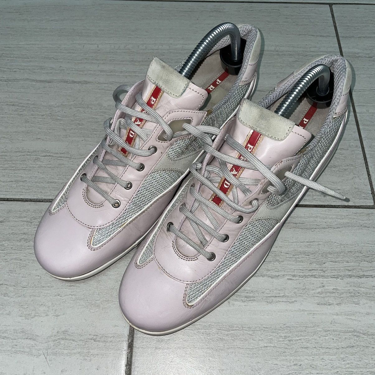 image of Prada America Cups In Shy Pink Shoes, Men's (Size 8)