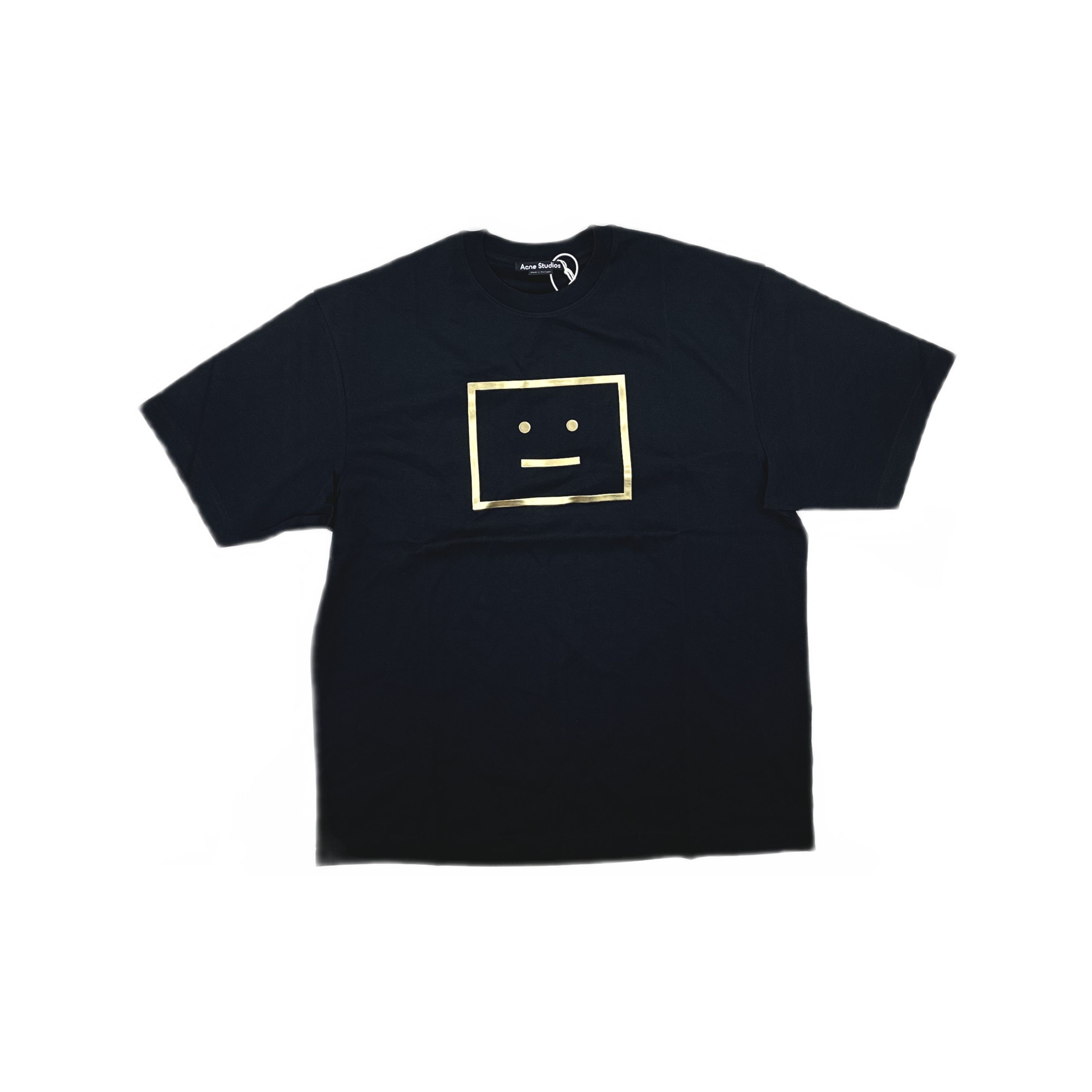 Acne Studios Acne Studios Gold Face Logo T-Shirt Black Size M Size US M / EU 48-50 / 2 - 1 Thumbnail