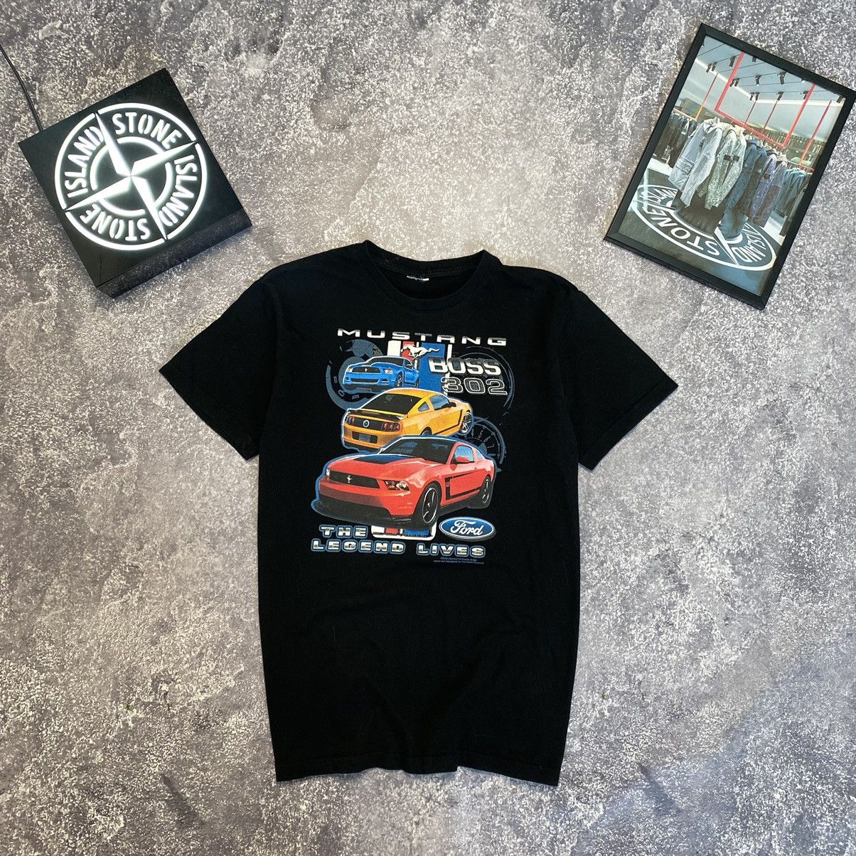 Vintage Vintage Ford Mustang Big Logo racing graphic tee Size US M / EU 48-50 / 2 - 2 Thumbnail