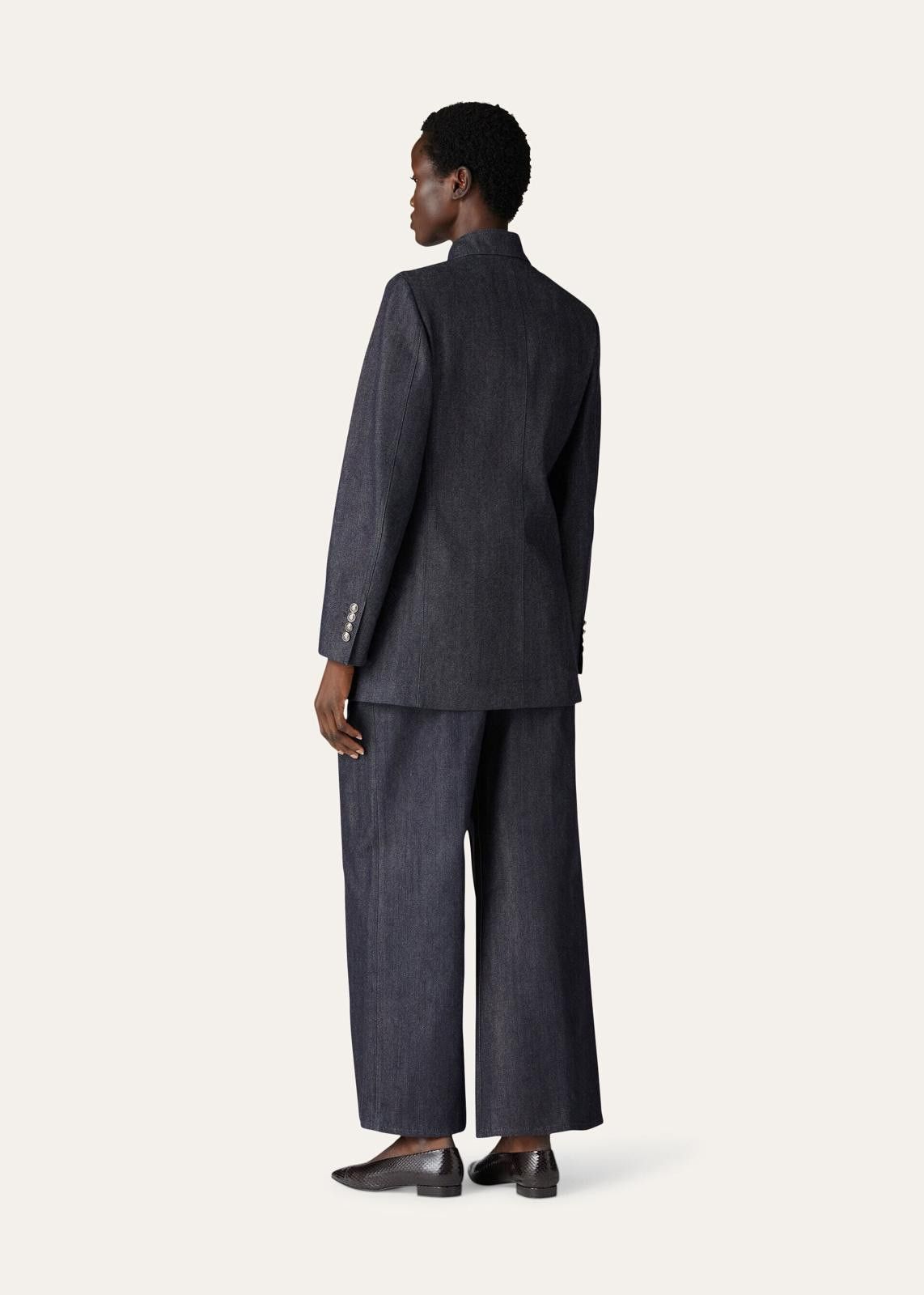Loro Piana o1srvl11e1224 Nataniel Denim Jacket in Blue Size S / US 4 / IT 40 - 4 Thumbnail
