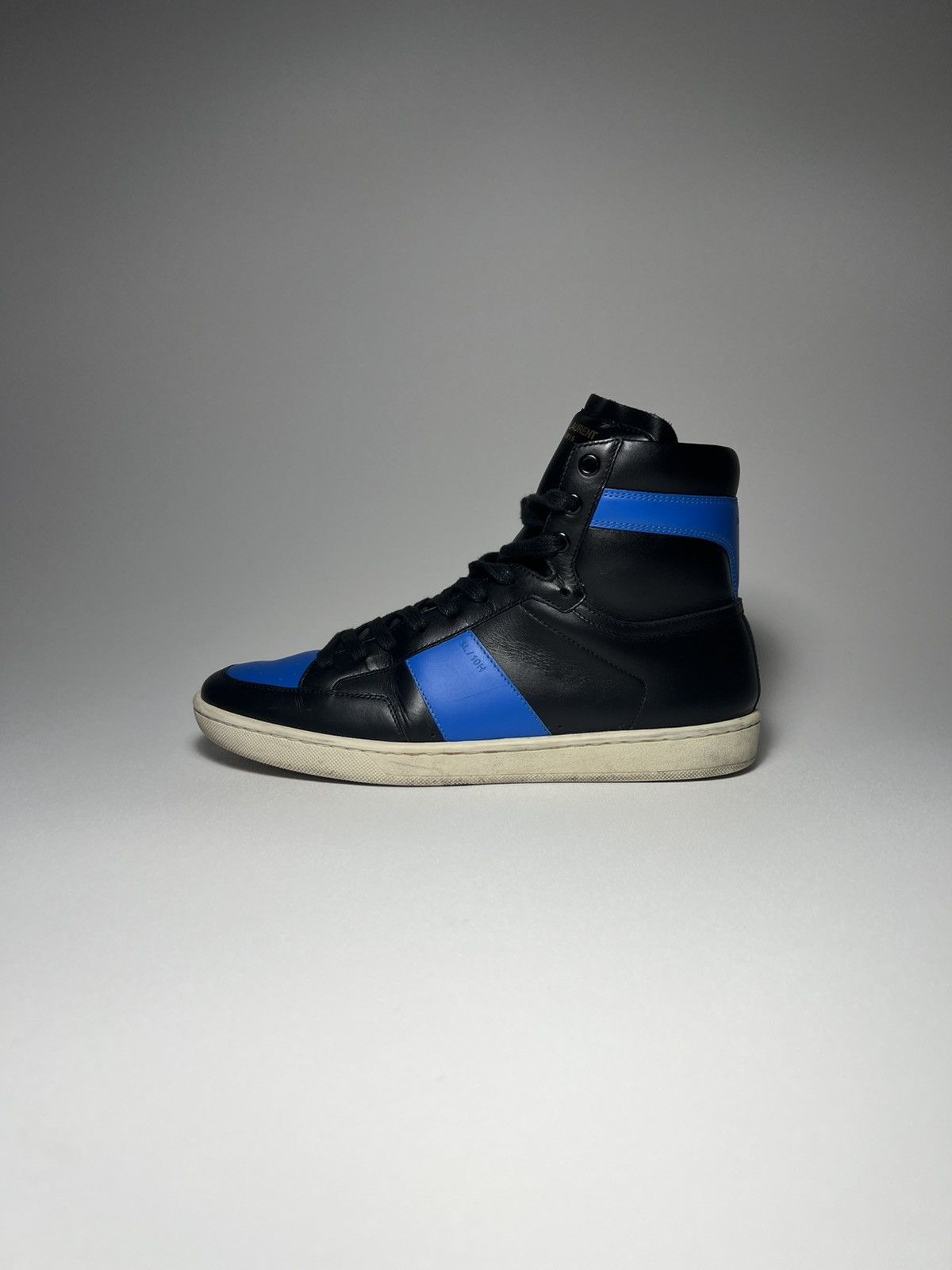 Saint Laurent Paris Signature Court Classic SL/10H Royal Leather High Top Size US 7 / EU 40 - 2 Thumbnail