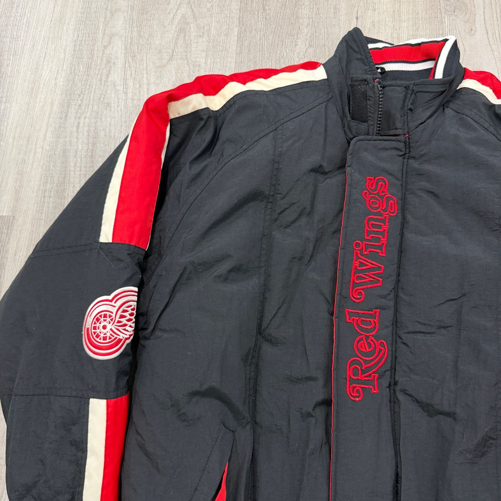 Vintage Vintage Detroit Red Wings Starter Jacket Men's Large Black Size US L / EU 52-54 / 3 - 3 Thumbnail