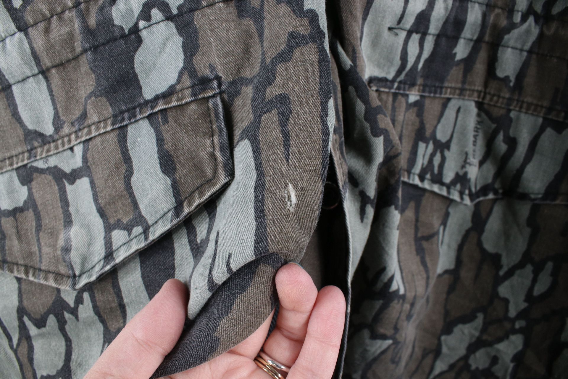 Vintage 80s Streetwear Camouflage Hooded Field Jacket