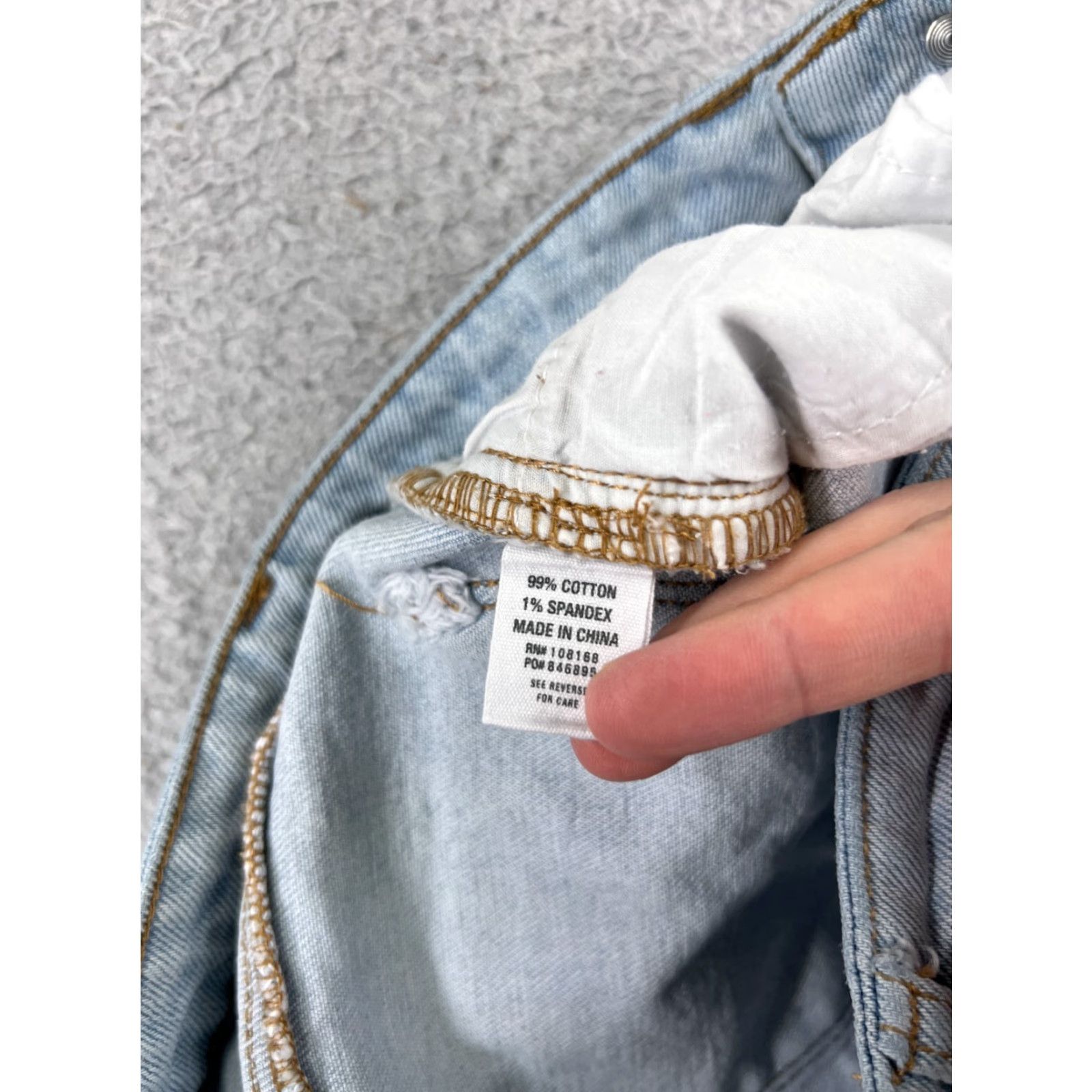 Rsq RSQ Womens Jeans Flared High Rise Distressed Denim 7 Blue Cotton Blend Retro 90s Womens Size 28" / US 6 / IT 42 - 4 Thumbnail