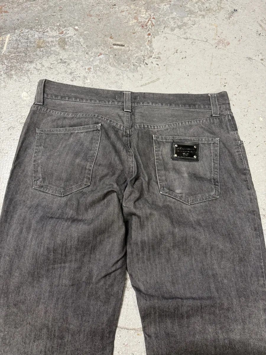 Designer × Dolce & Gabbana × Vintage 2000s Dolce & Gabbana Grey Raw Straight Denim Jeans Size US 34 / EU 50 - 7 Thumbnail