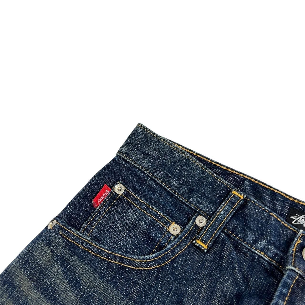 Stussy Vintage 2000s Stussy Embroidered Logo Jeans - Waist: 29” Size US 29 - 4 Thumbnail