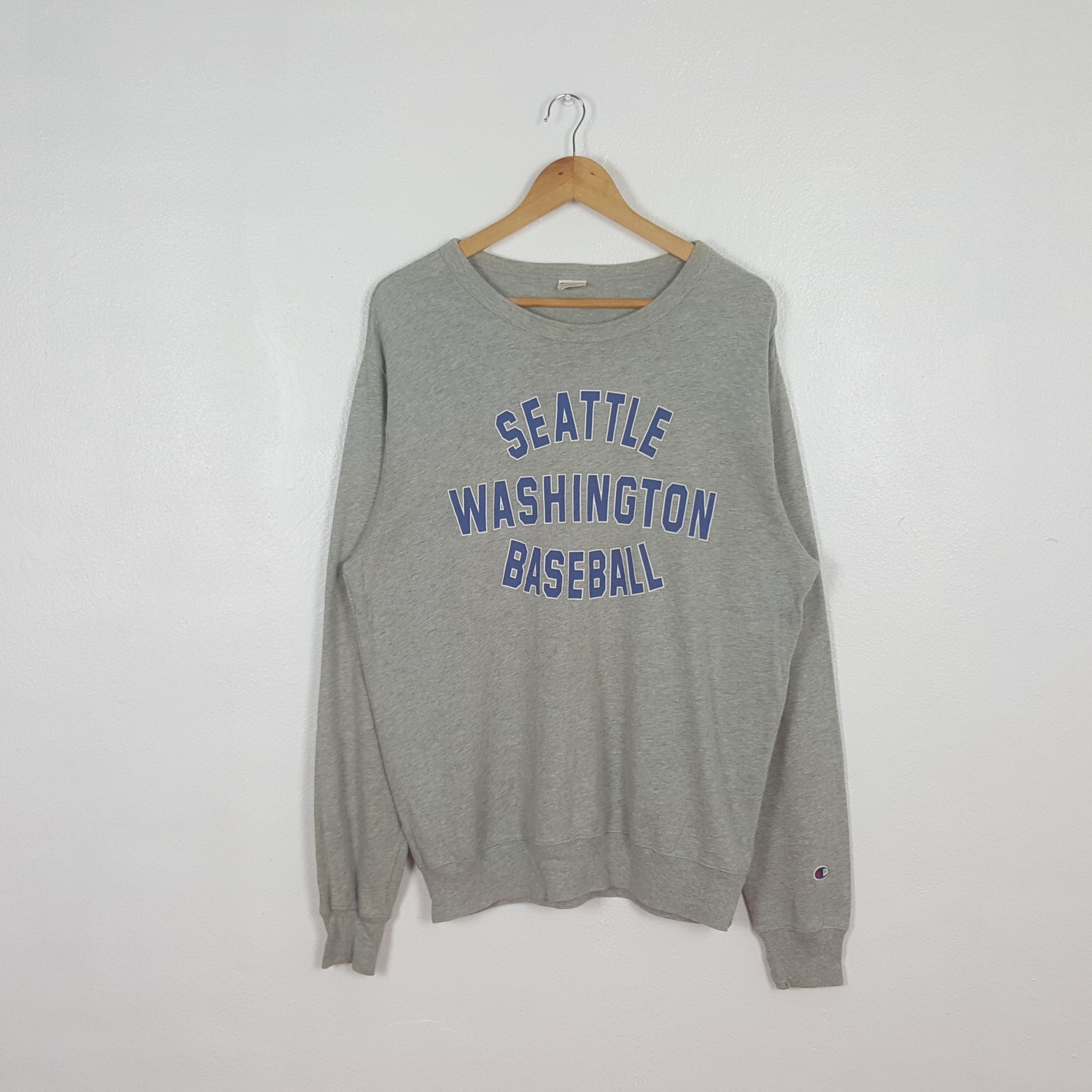 Champion Vintage Seattle Washington Baseball MLB Sweatshirt C309N3 Size US M / EU 48-50 / 2 - 1 Thumbnail