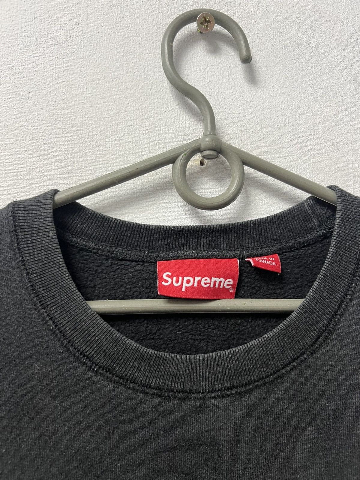 Supreme Supreme Big Logo Sweatshirt Pullover Black Size M Size US M / EU 48-50 / 2 - 7 Thumbnail