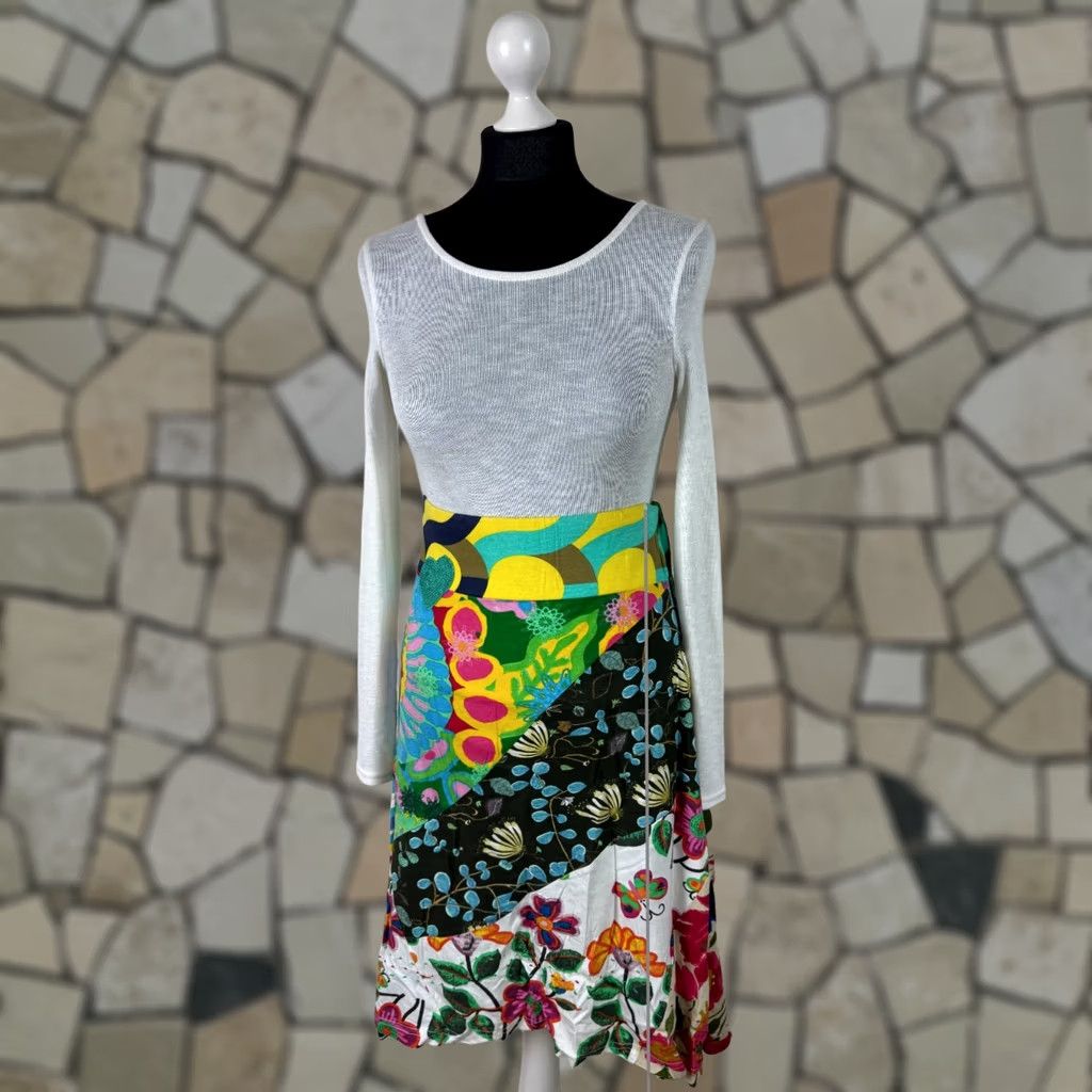Desigual Desigual Skirt L Womens Knee Length Multicoloured Cotton Version/Desigual Skirt L Womens Knee Length Multicoloured Cotton Size 36" / US 14 / IT 50 - 1 Thumbnail