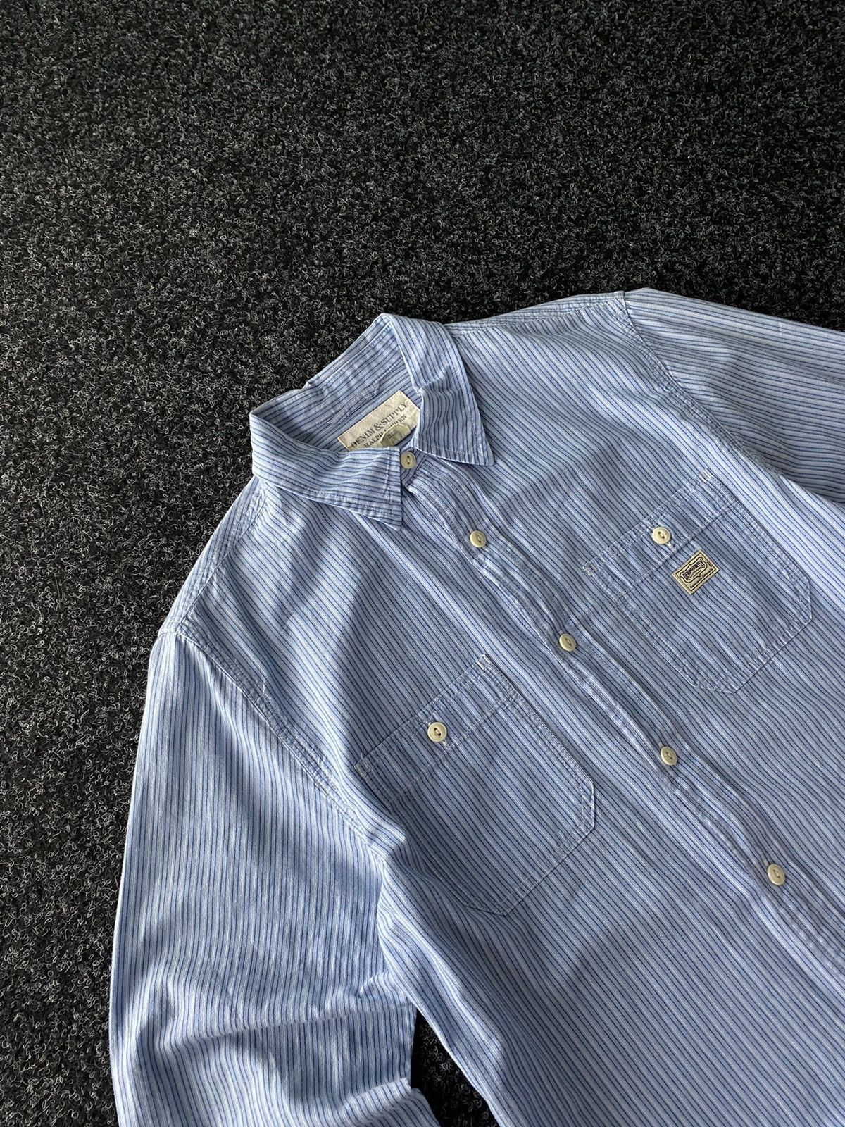 Designer × Polo Ralph Lauren × Vintage Vintage 90s Polo Ralph Lauren sleeve Shirt DENIM & SUPPORT Size US M / EU 48-50 / 2 - 2 Thumbnail