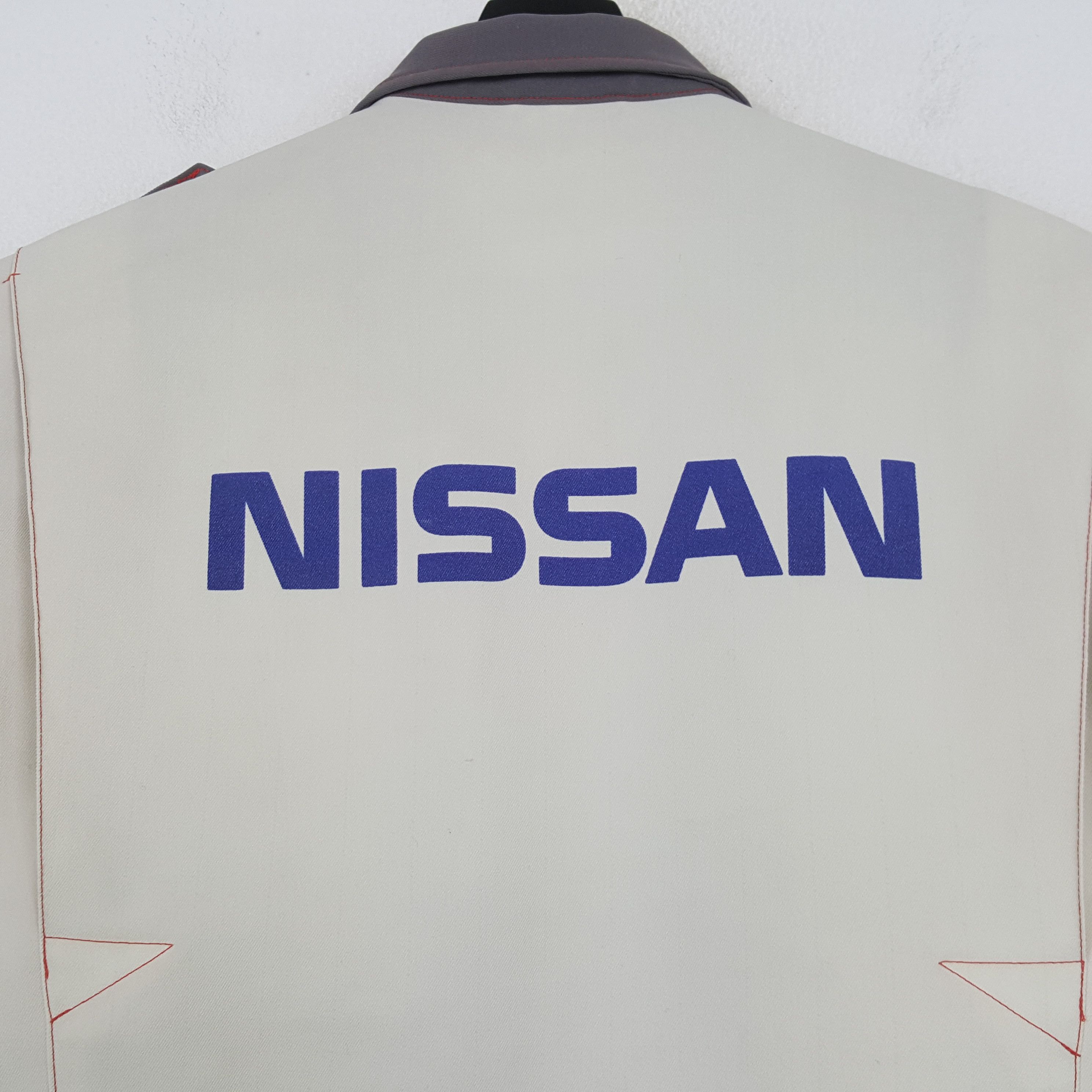 Vintage NISSAN Japanese Motorsports Racing Workwear Jacket C293N7 Size US M / EU 48-50 / 2 - 2 Thumbnail