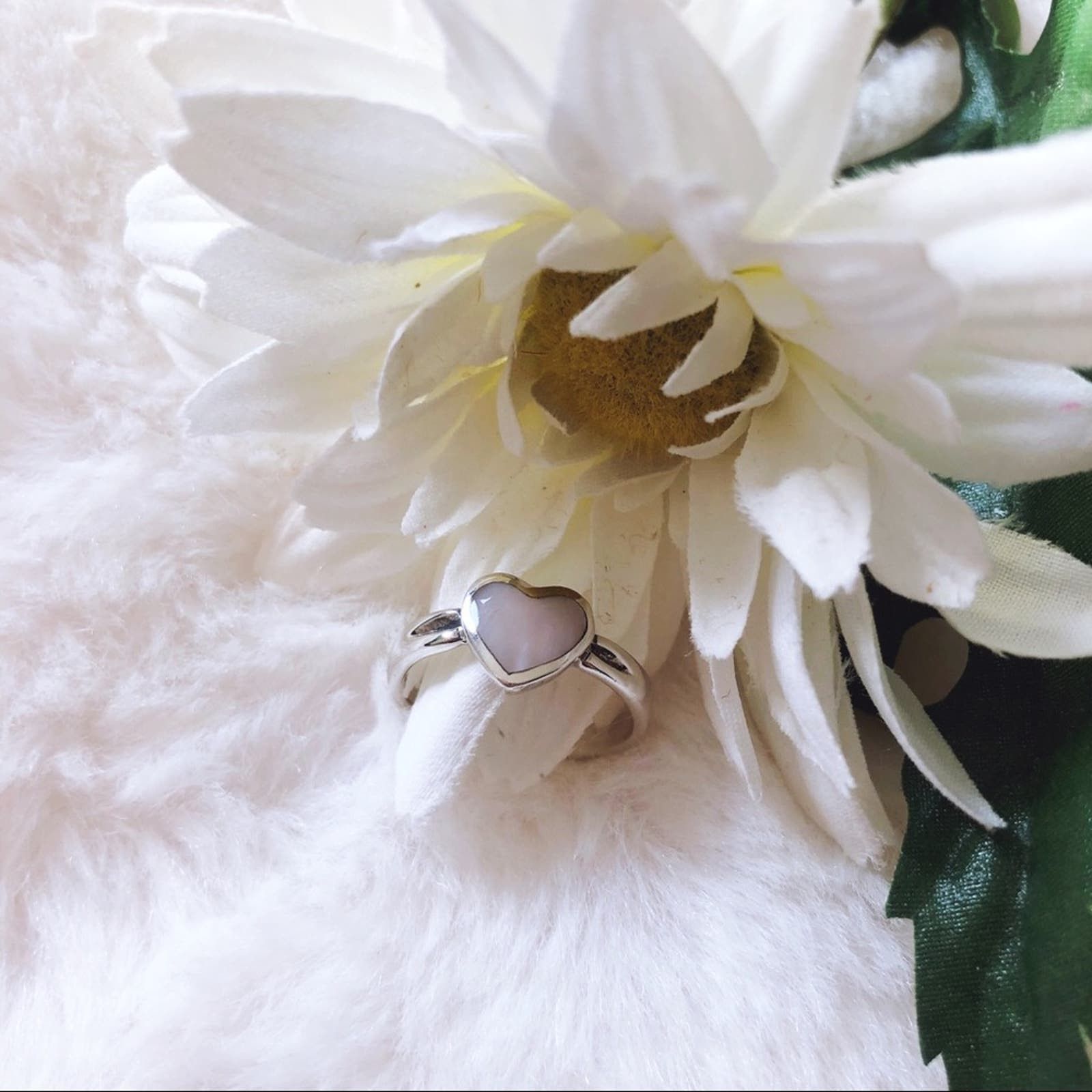 Other Sterling Silver Heart-Shaped Ring Size ONE SIZE - 4 Thumbnail