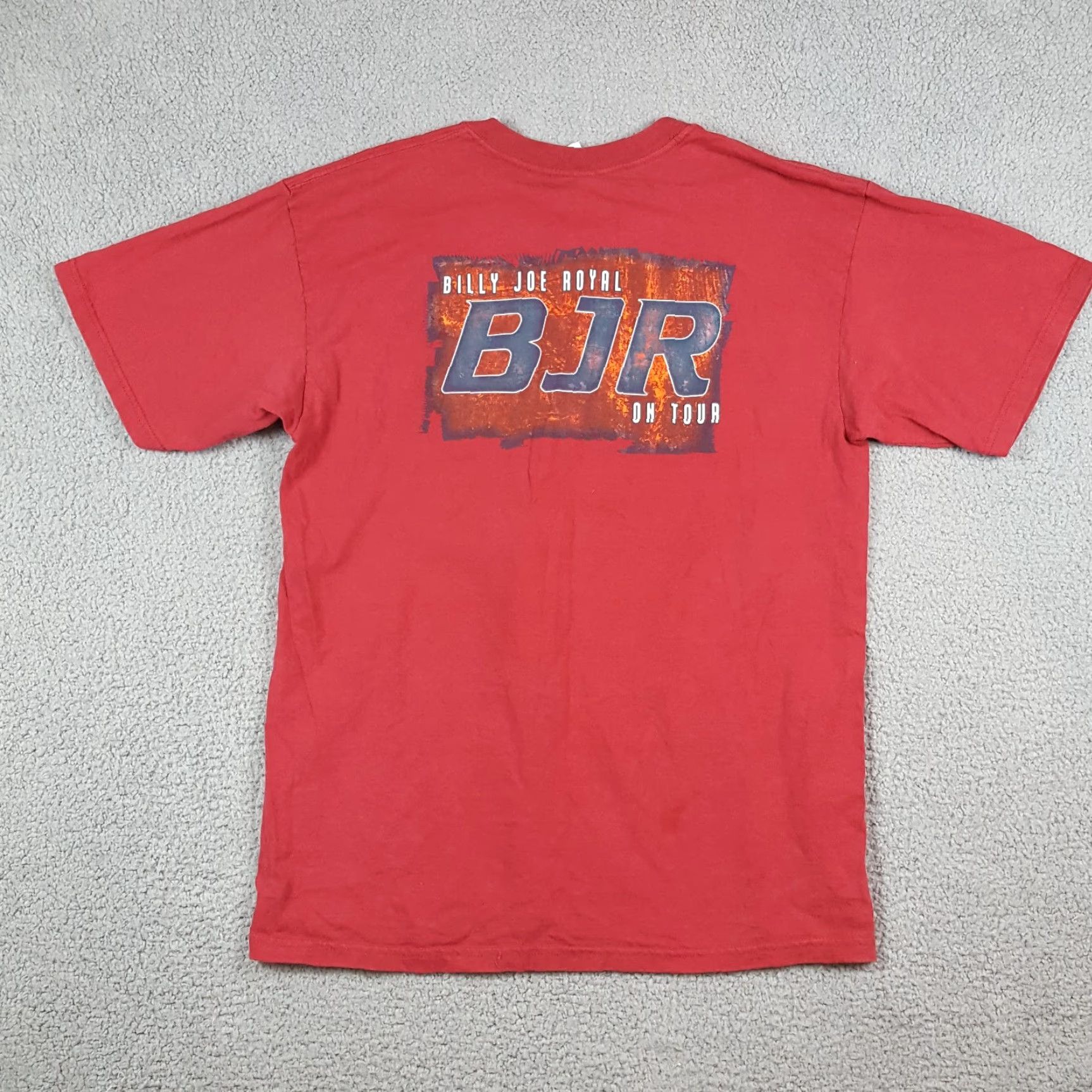 Gildan Vintage Y2K Billy Joe Royal BJR On Tour Men's Large Red Cotton T-Shirt Country Music Band Retro 90s 00s Size US L / EU 52-54 / 3 - 5 Thumbnail