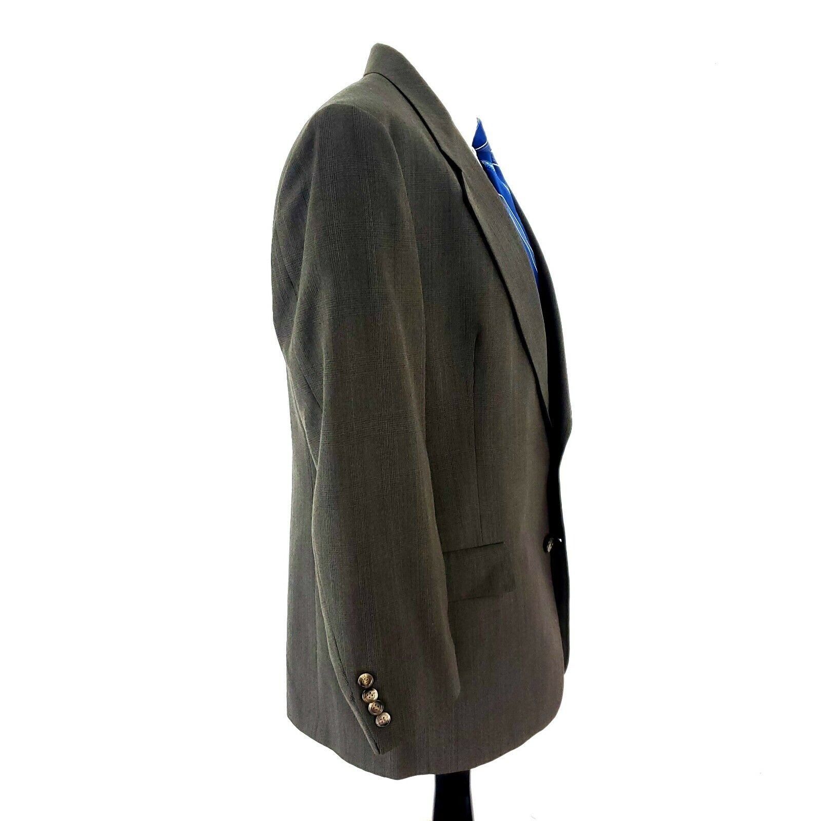 Hart Schaffner Marx Hart Schaffner Marx Wool 2 Button Blazer 42R Green Sport Coa Size 42R - 7 Thumbnail