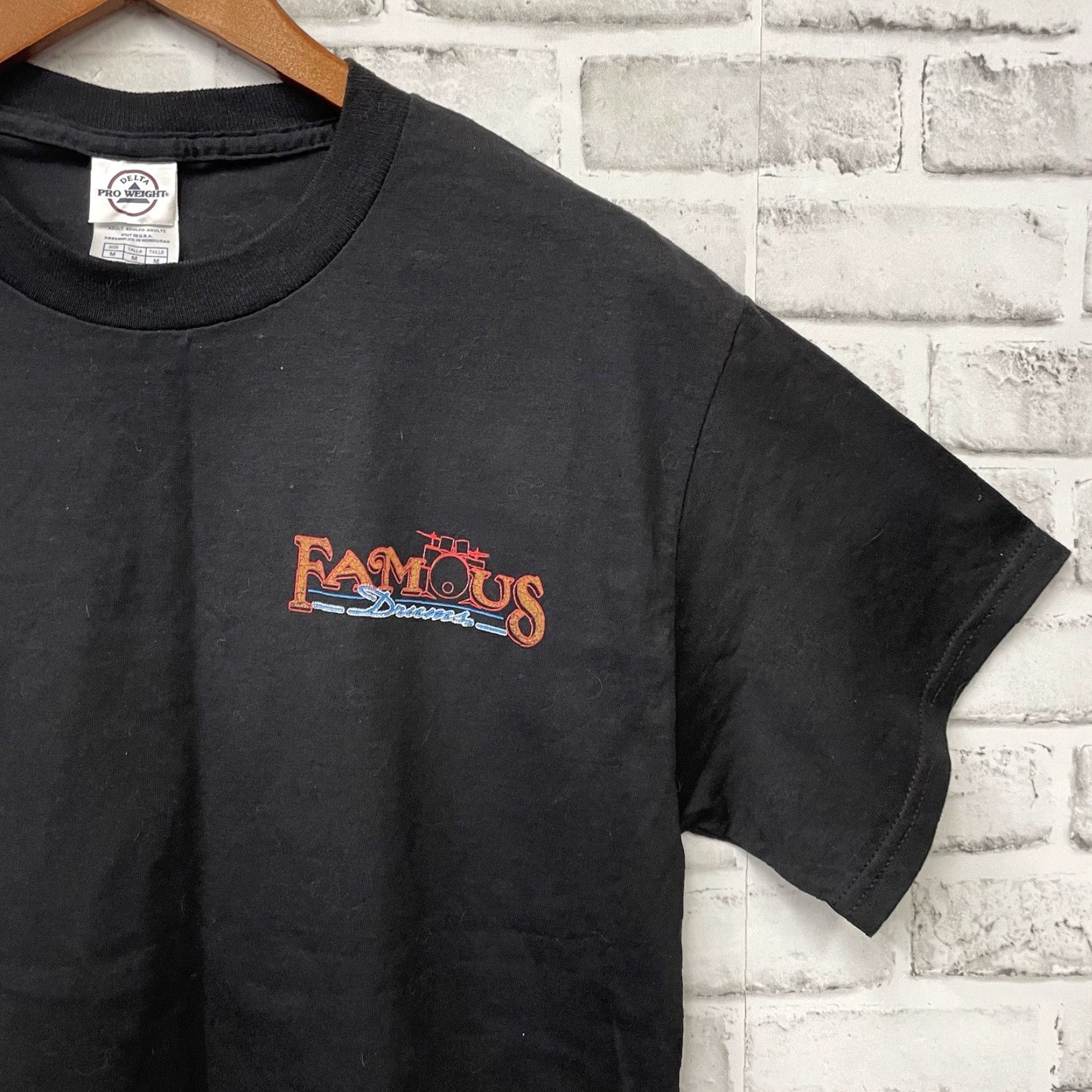 Delta VINTAGE Delta Pro Weight Black Graphic T-Shirt Men Size M Size US M / EU 48-50 / 2 - 3 Thumbnail