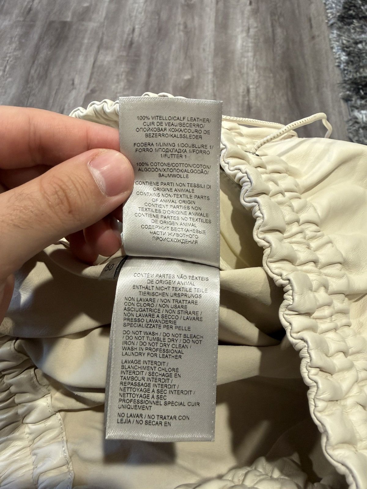 Bottega Veneta Bottega Veneta White Leather Pants Size US 34 / EU 50 - 9 Thumbnail