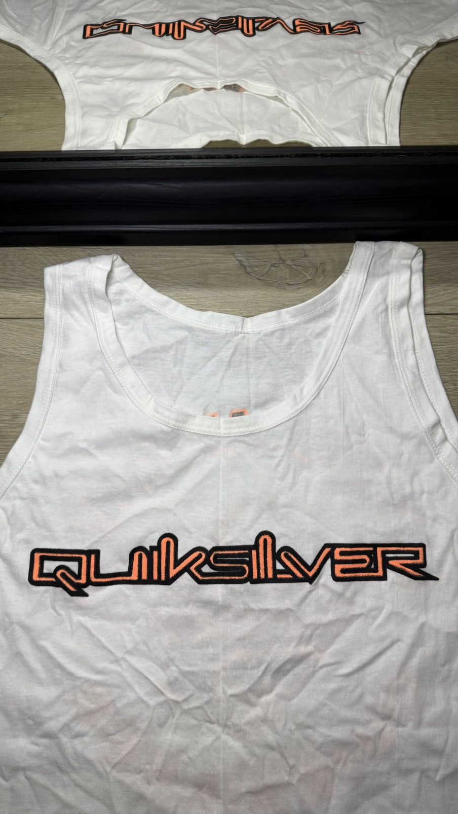 Quiksilver Vintage / Y2K 1990s Quicksilver Logo SpellOut Tank Top Shirt Size US XL / EU 56 / 4 - 2 Thumbnail