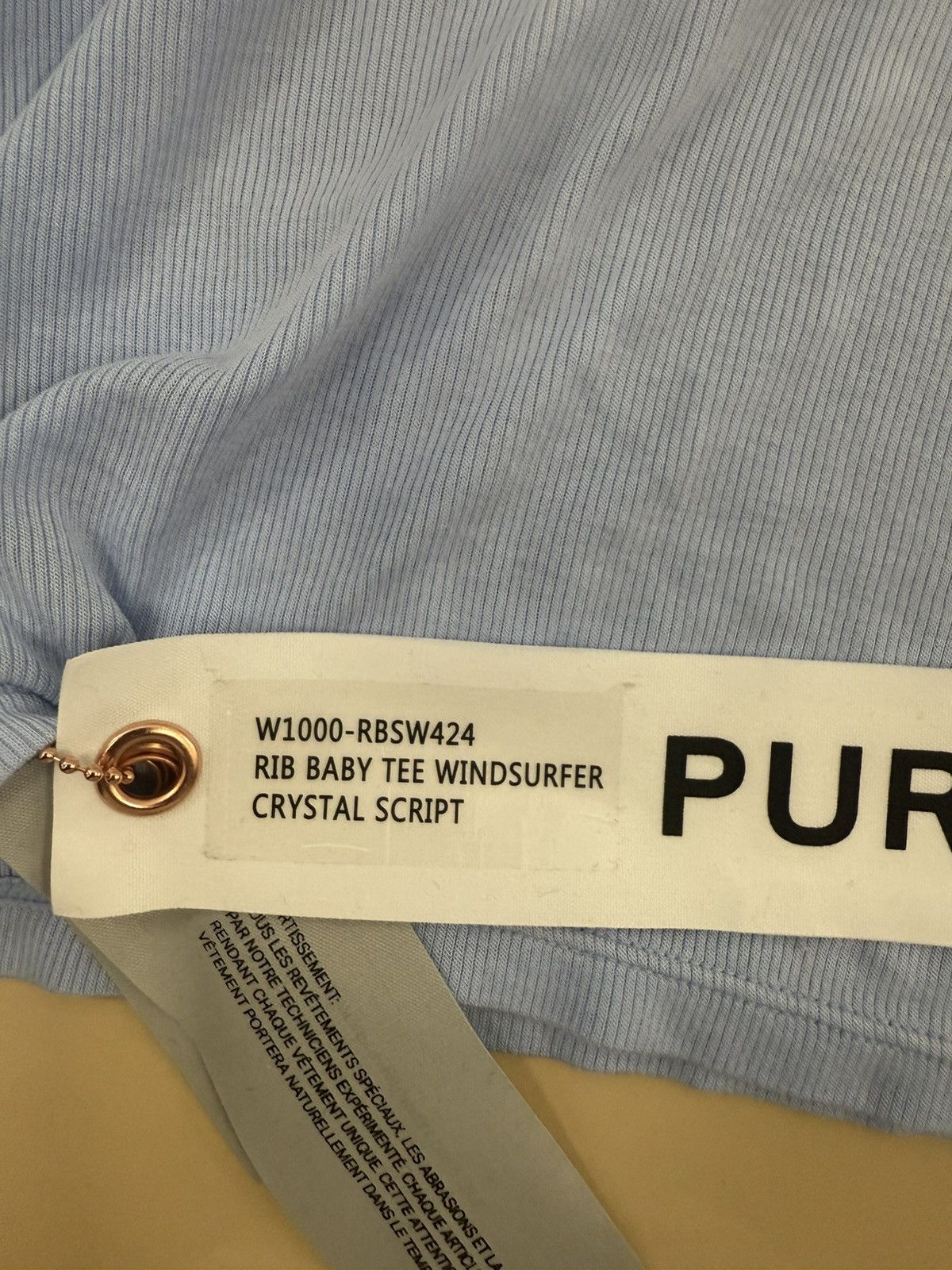Other Purple Brand Rib Baby Tee Size S / US 4 / IT 40 - 2 Thumbnail