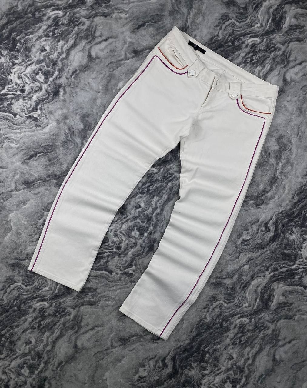 Gucci Gucci Denim Jeans Women Size 46 White Size 32" / US 10 / IT 46 - 2 Thumbnail