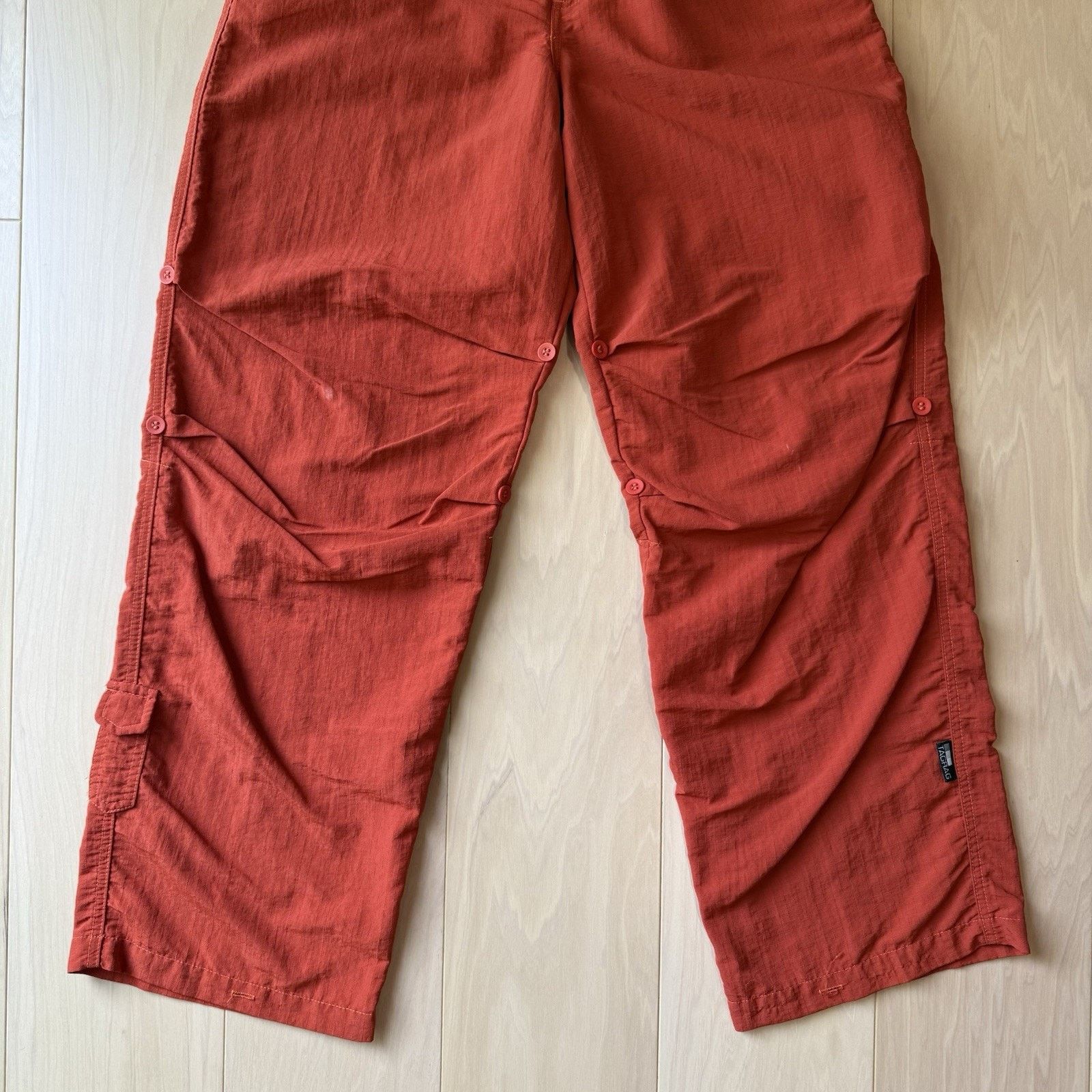 Vintage Vintage Dragon Cargo Pants 28 Orange Red Y2K Baggy TagRag Size US 28 / EU 44 - 4 Thumbnail