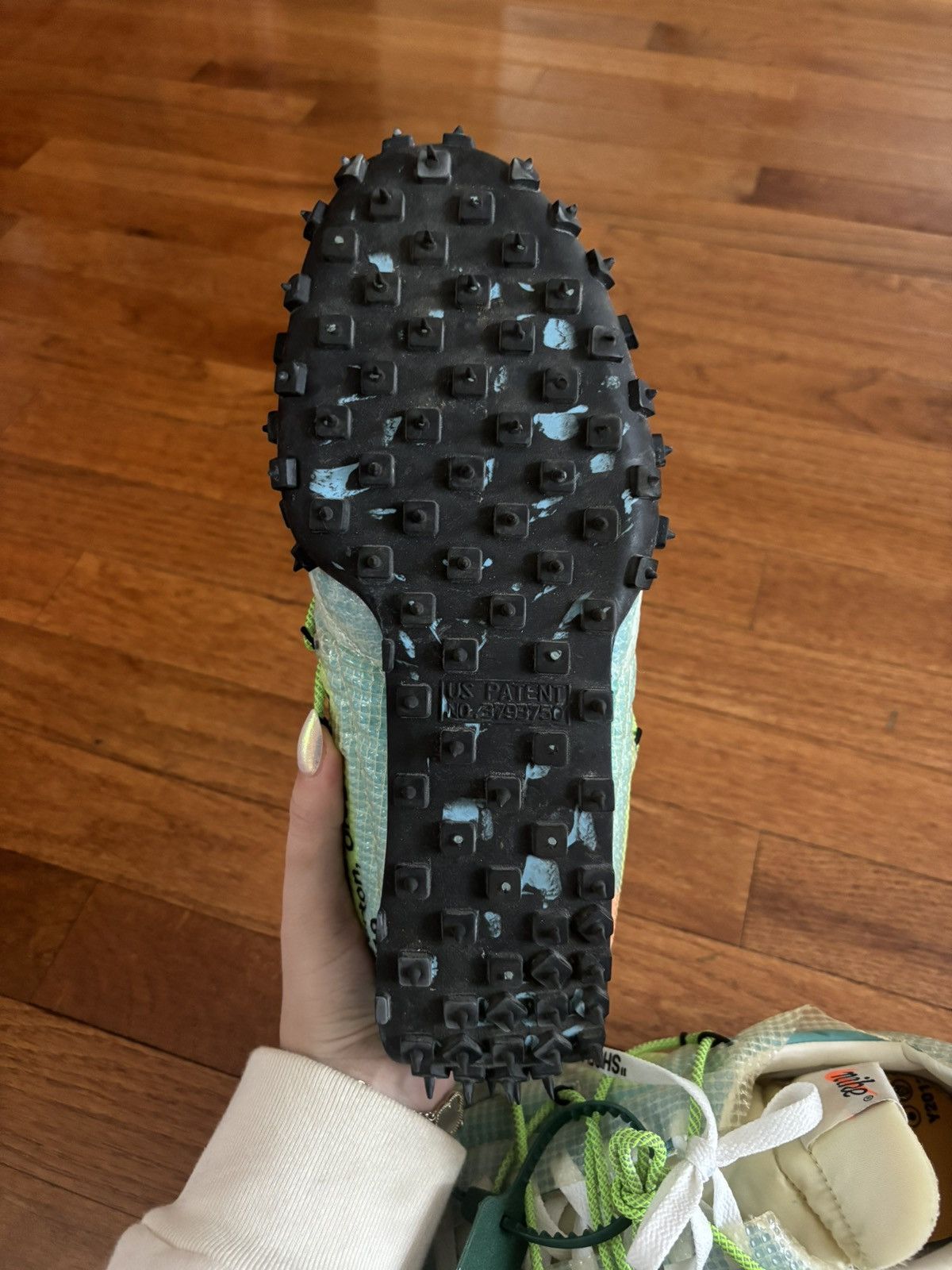Nike × Off-White Off-White x Nike Wmns Waffle Racer 'Vivid Sky' 2019 size 10 Size US 10 / IT 40 - 6 Thumbnail