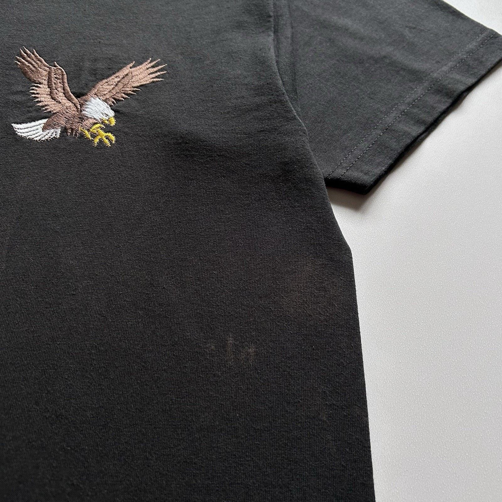 Fruit Of The Loom × Vintage Vintage American Bald Eagle T Shirt Large 90s Animal Art Size US L / EU 52-54 / 3 - 3 Thumbnail