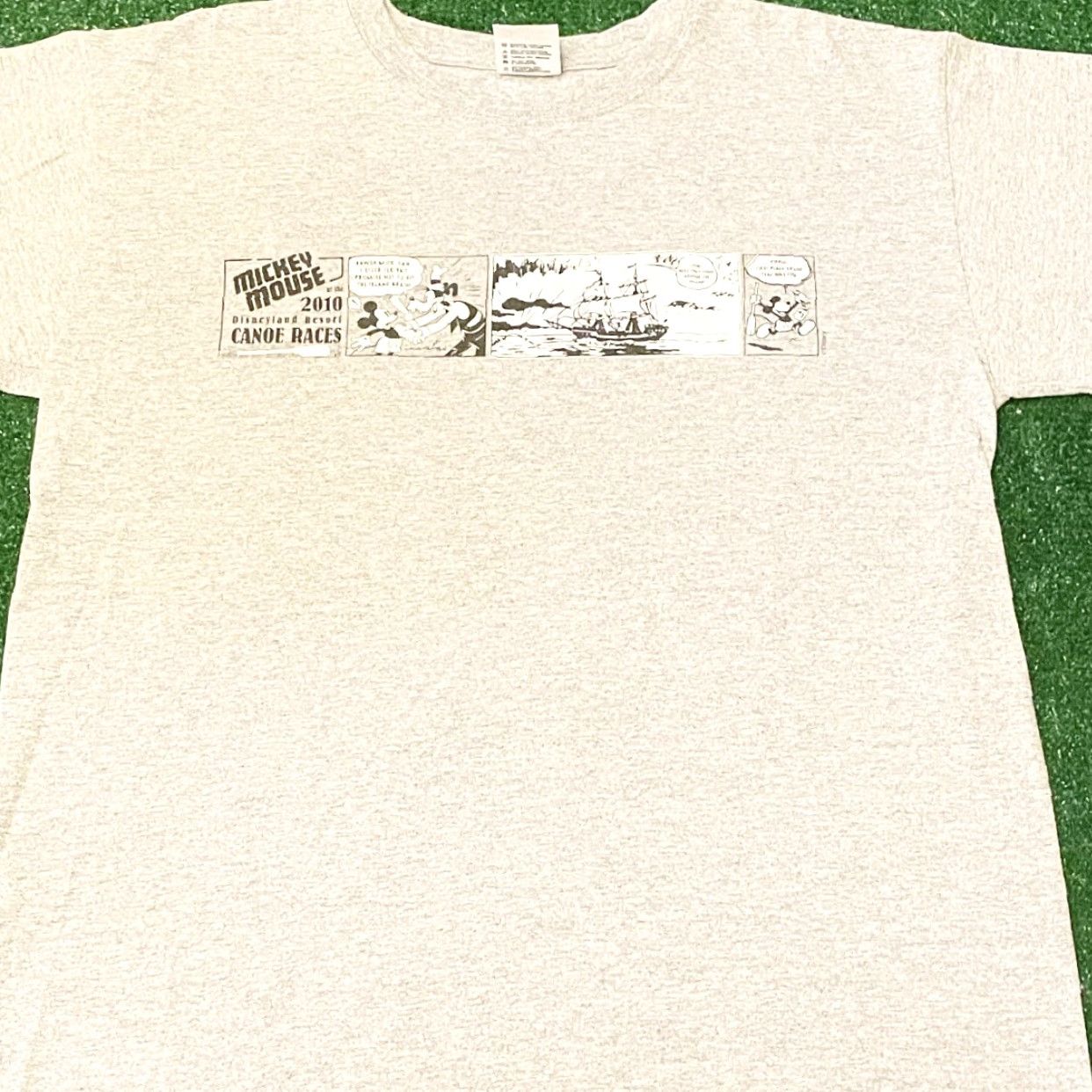 Disney VINTAGE Disney Mickey Mouse Cast Member Disneyland Canoe Race Shirt Mens M Gray 90s Cartoon Disney Mens NM Size US M / EU 48-50 / 2 - 4 Thumbnail