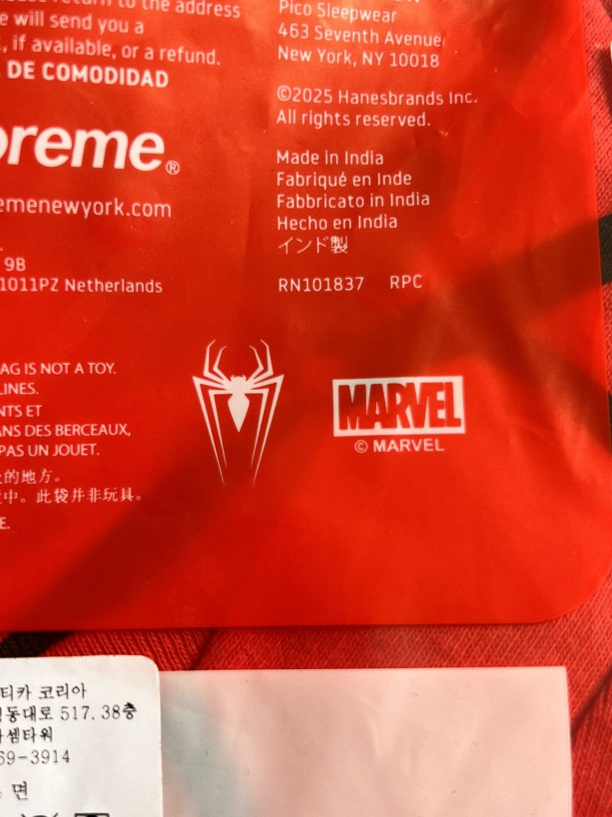 Supreme S Supreme Marvel Spider Man Web hanes Boxer Briefs Pack Red Size US 30 / EU 46 - 4 Thumbnail