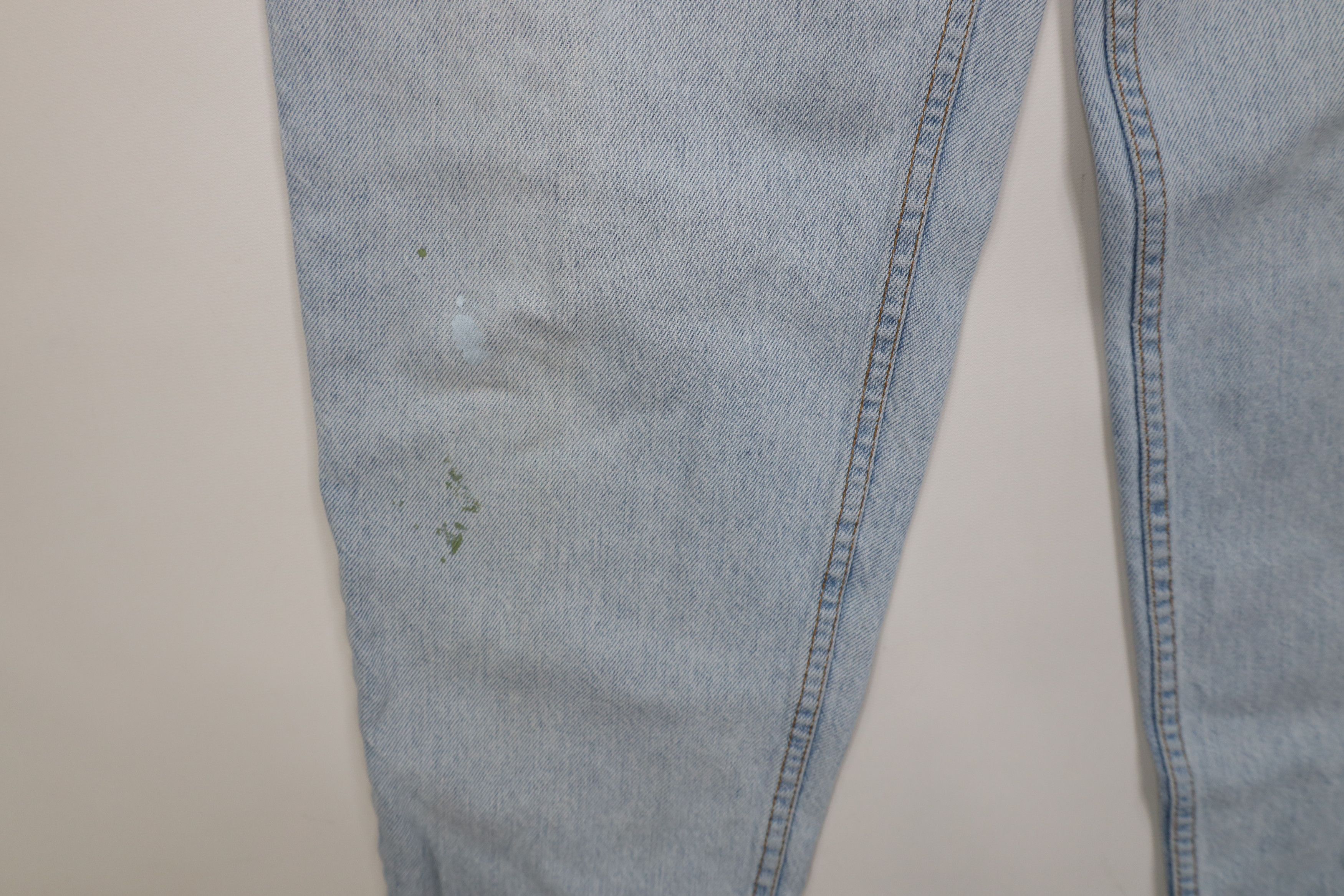 Levi's Vintage 90s Levis 15951 Orange Tab Short Tapered Leg Jeans Size 34" / US 12 / IT 48 - 6 Thumbnail
