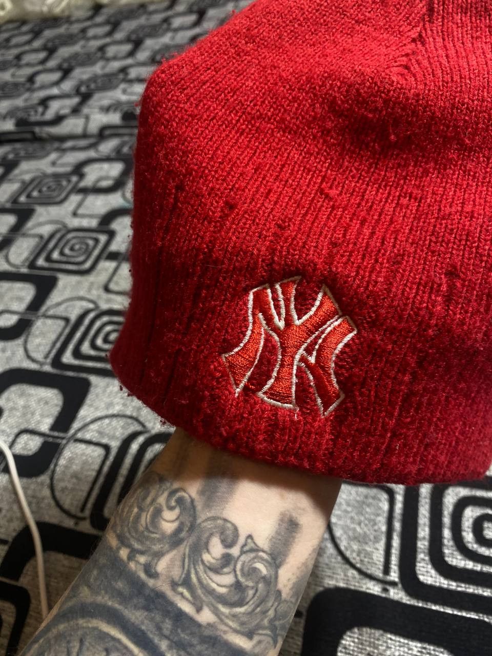 New York Yankees × Vintage Vintage Fur Faux Fuzzy Y2k Ushanka Hat Size ONE SIZE - 8 Thumbnail