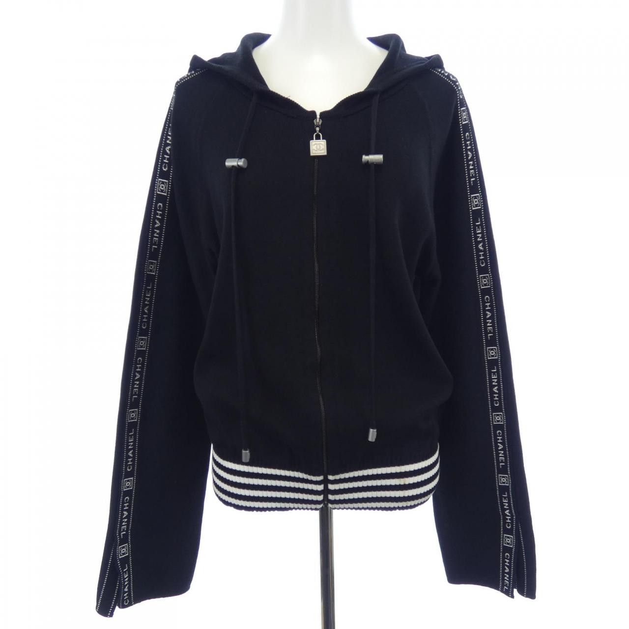 Chanel Chanel Chanel IDENTIFICATION Hoodie Textile Sweatshirts & Hoodies P23238V01521 DUTY FREE for USA Size ONE SIZE - 1 Thumbnail