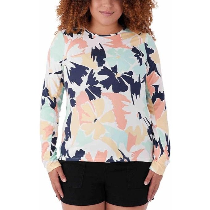 Hang Ten Hang Ten Sunray Womens Sun Protection Floral Top Shirt XL UP Size XL / US 12-14 / IT 48-50 - 4 Thumbnail