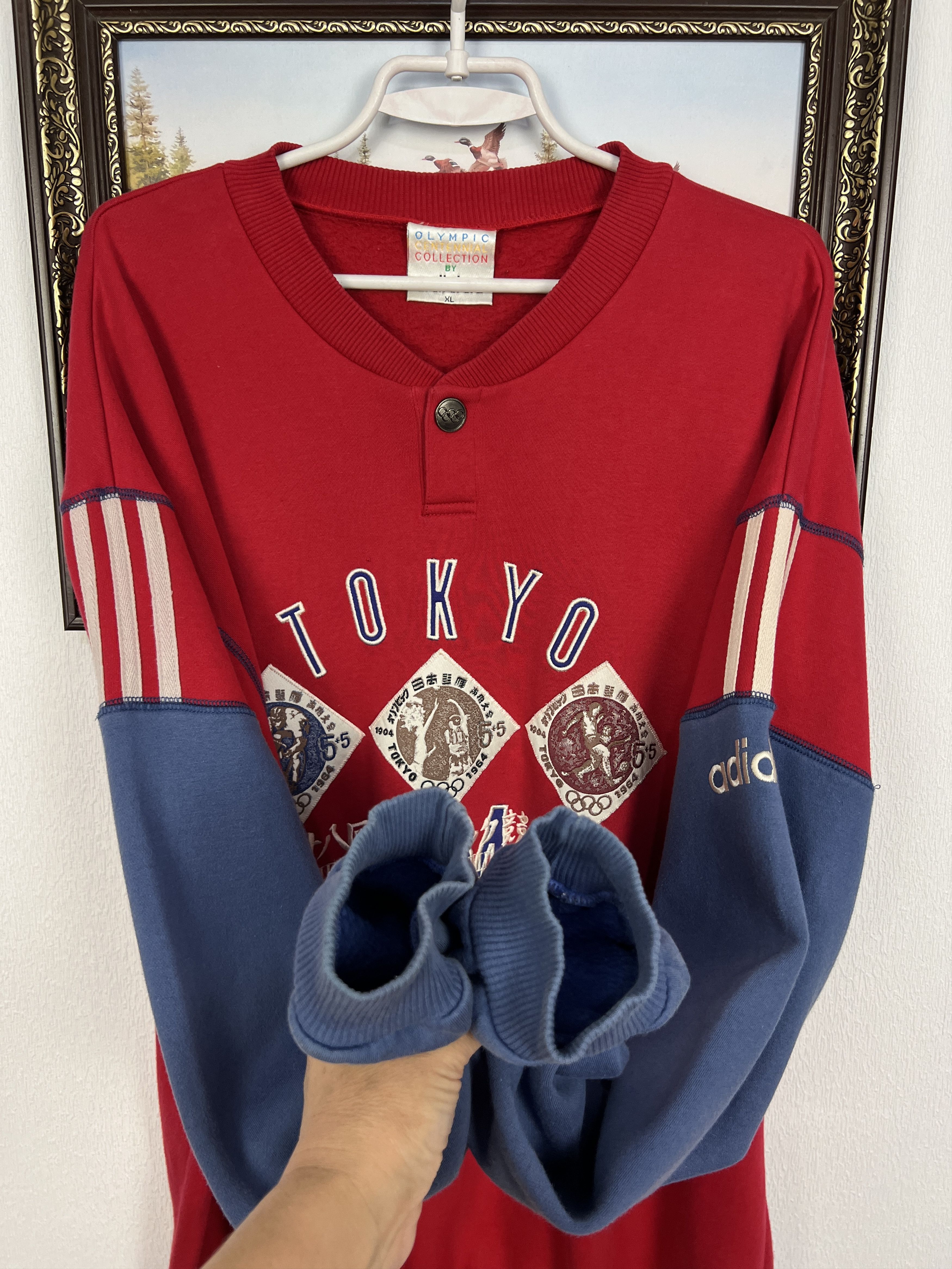 Adidas Vintage 90s Adidas Olympic Tokyo 1964 Sweater Sweatshirt Size US XL / EU 56 / 4 - 5 Thumbnail