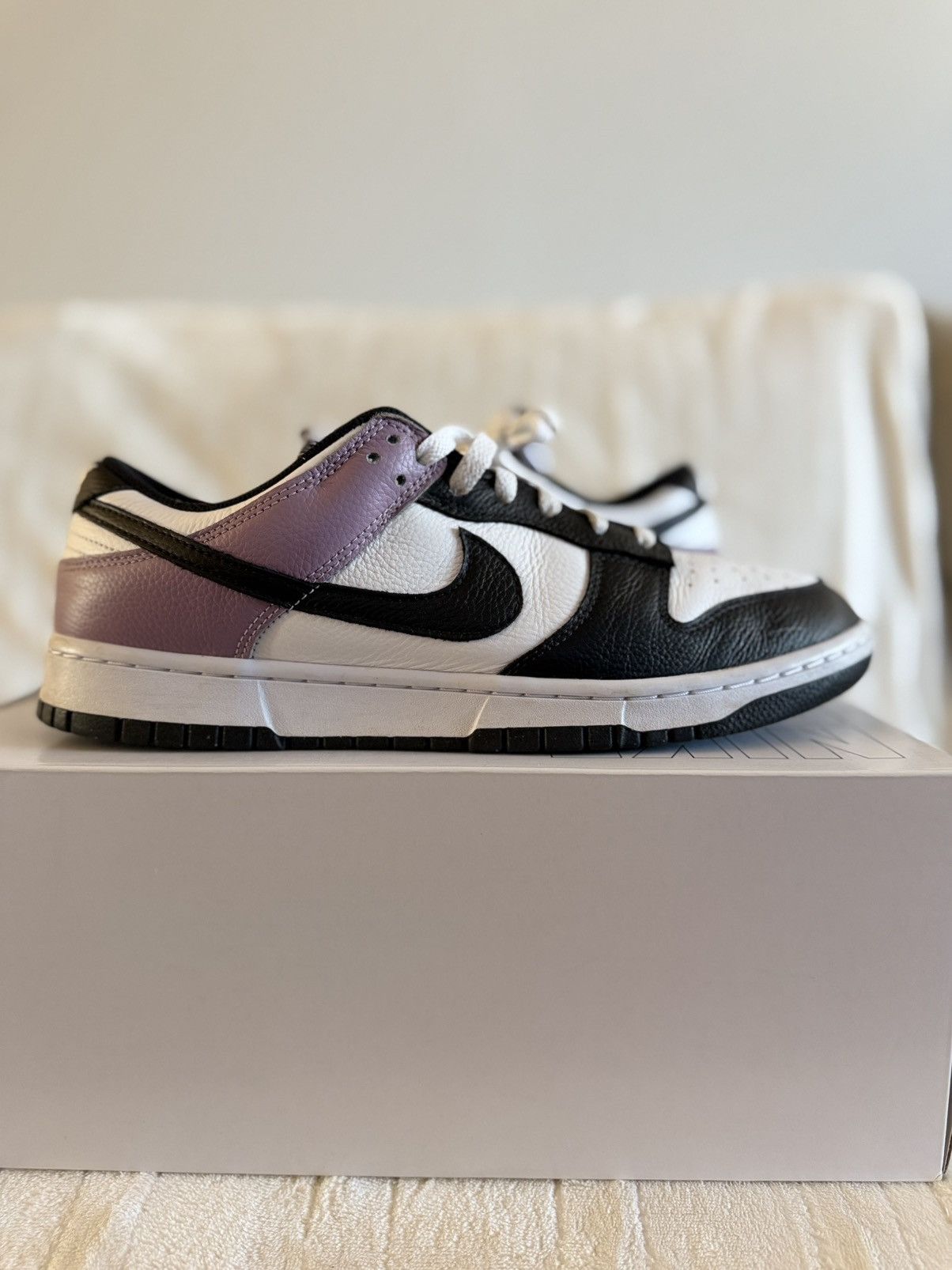 Nike Nike By You Dunk Low Light Purple Black White Men’s Size 12 Size US 12 / EU 45 - 1 Thumbnail
