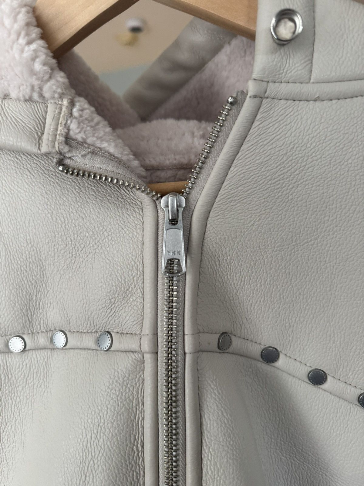 Japanese Brand AFB white studded hooded bomber jacket Size US XL / EU 56 / 4 - 3 Thumbnail