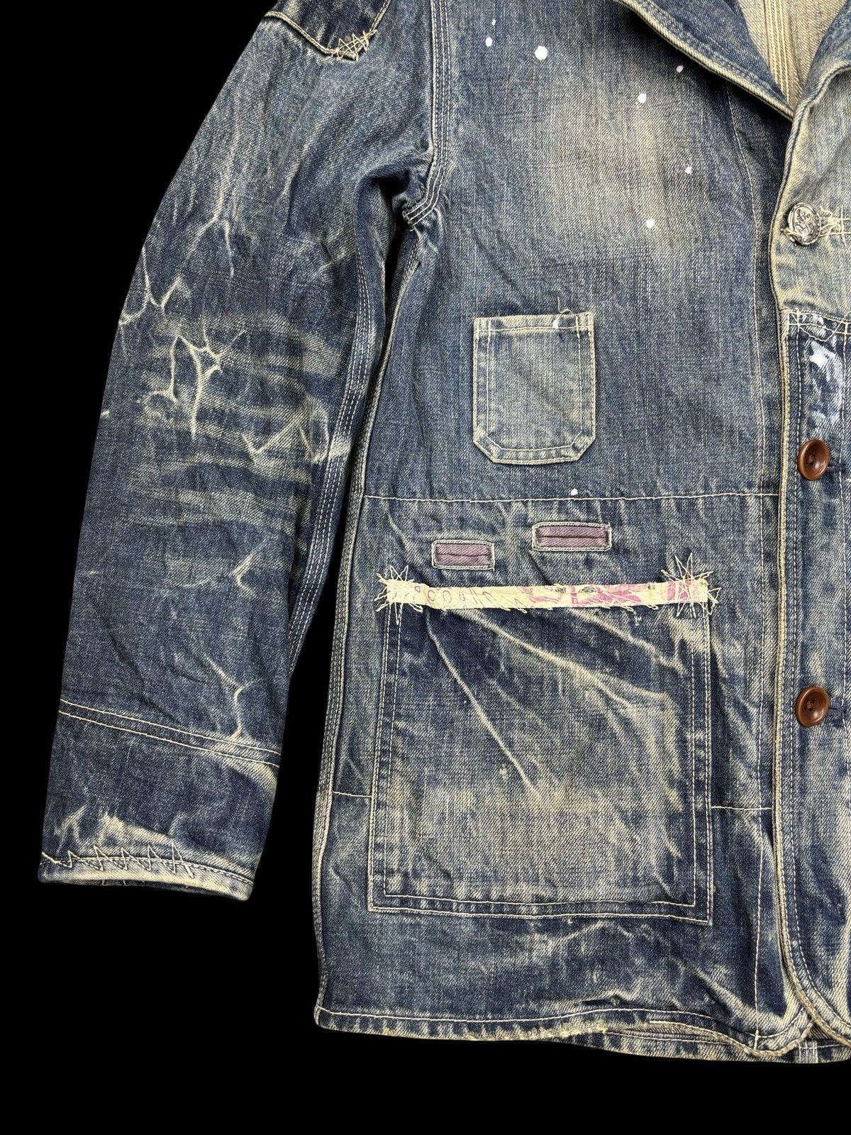 Paul Smith 💥Old Man Style💥Full Denim Charecter Chore Jacket F775 Size US S / EU 44-46 / 1 - 8 Thumbnail