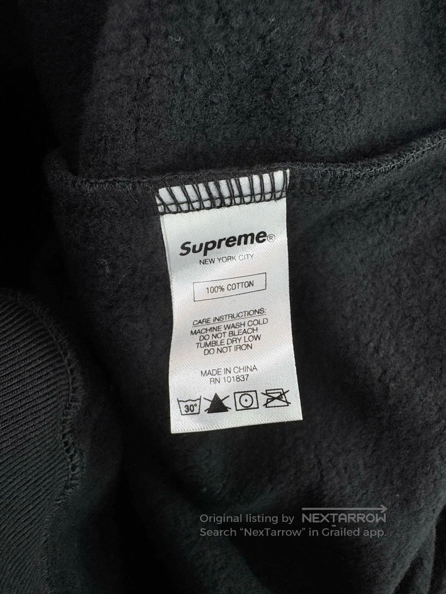Supreme Supreme Black Silver Embroidered Logo Hoodie. Size US XL / EU 56 / 4 - 4 Thumbnail
