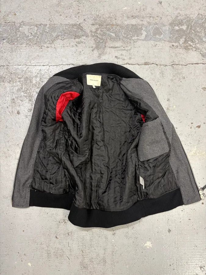 Pierre Balmain AW2013 Pierre Balmain Grey Wool & Leather Teddy Bomber Jacket Size US M / EU 48-50 / 2 - 7 Thumbnail
