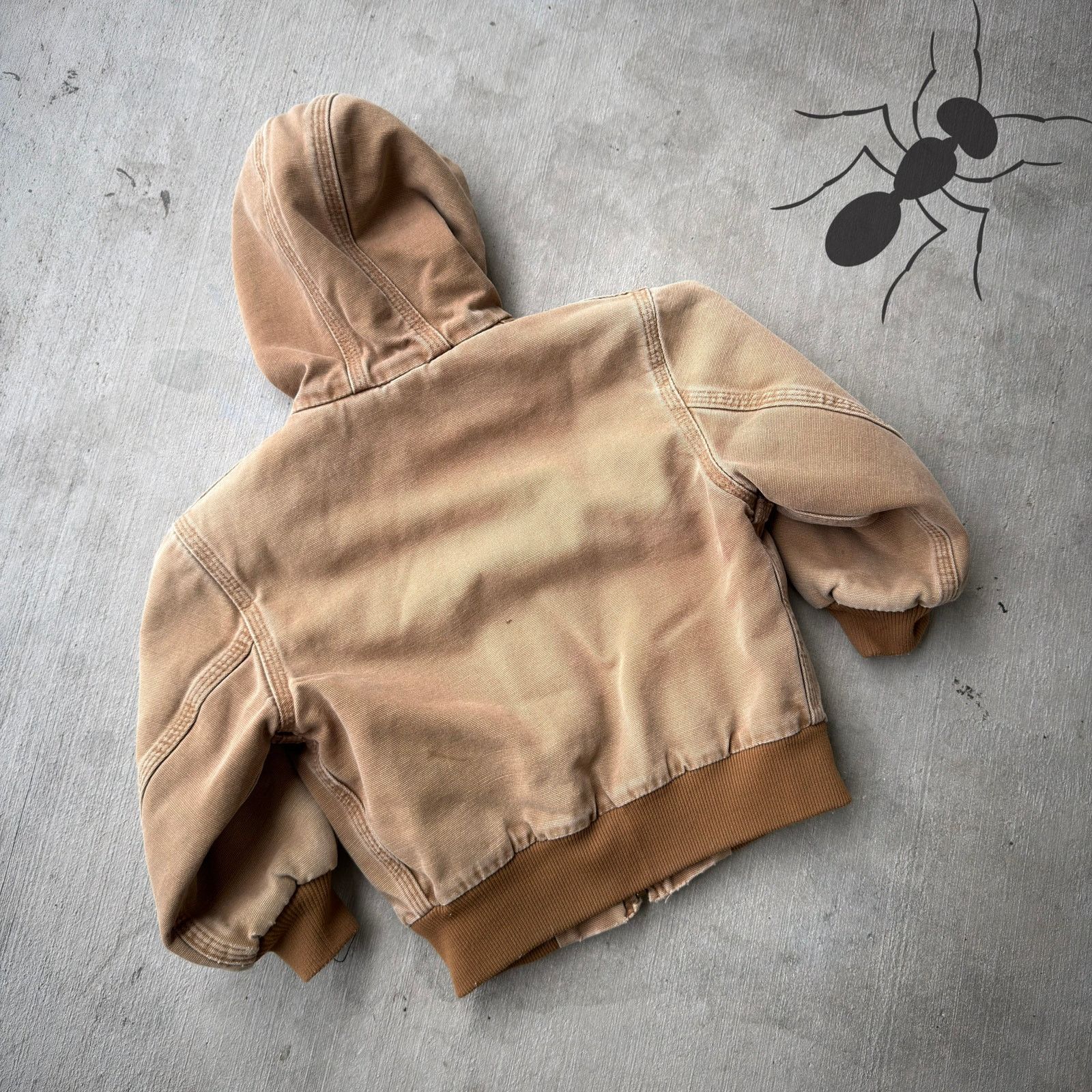 Carhartt × Vintage Carhartt YOUTH YJ130 brown hooded work wear jacket Size US XXS / EU 40 - 6 Thumbnail