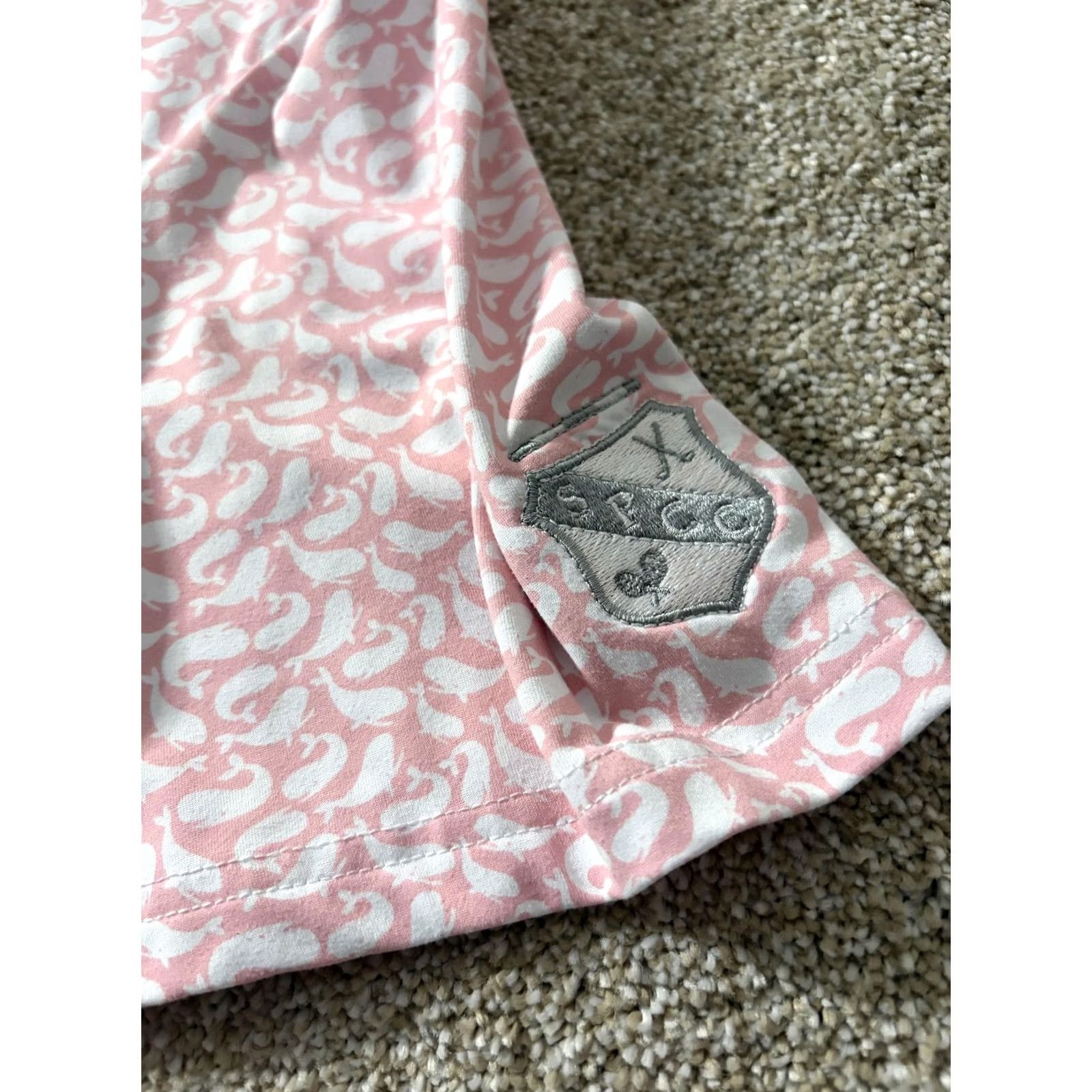 Vintage AndersonOrd Polo Shirt Mens XL Pink Whale Print Nautical Golf Performance Jersey Size US XL / EU 56 / 4 - 4 Thumbnail