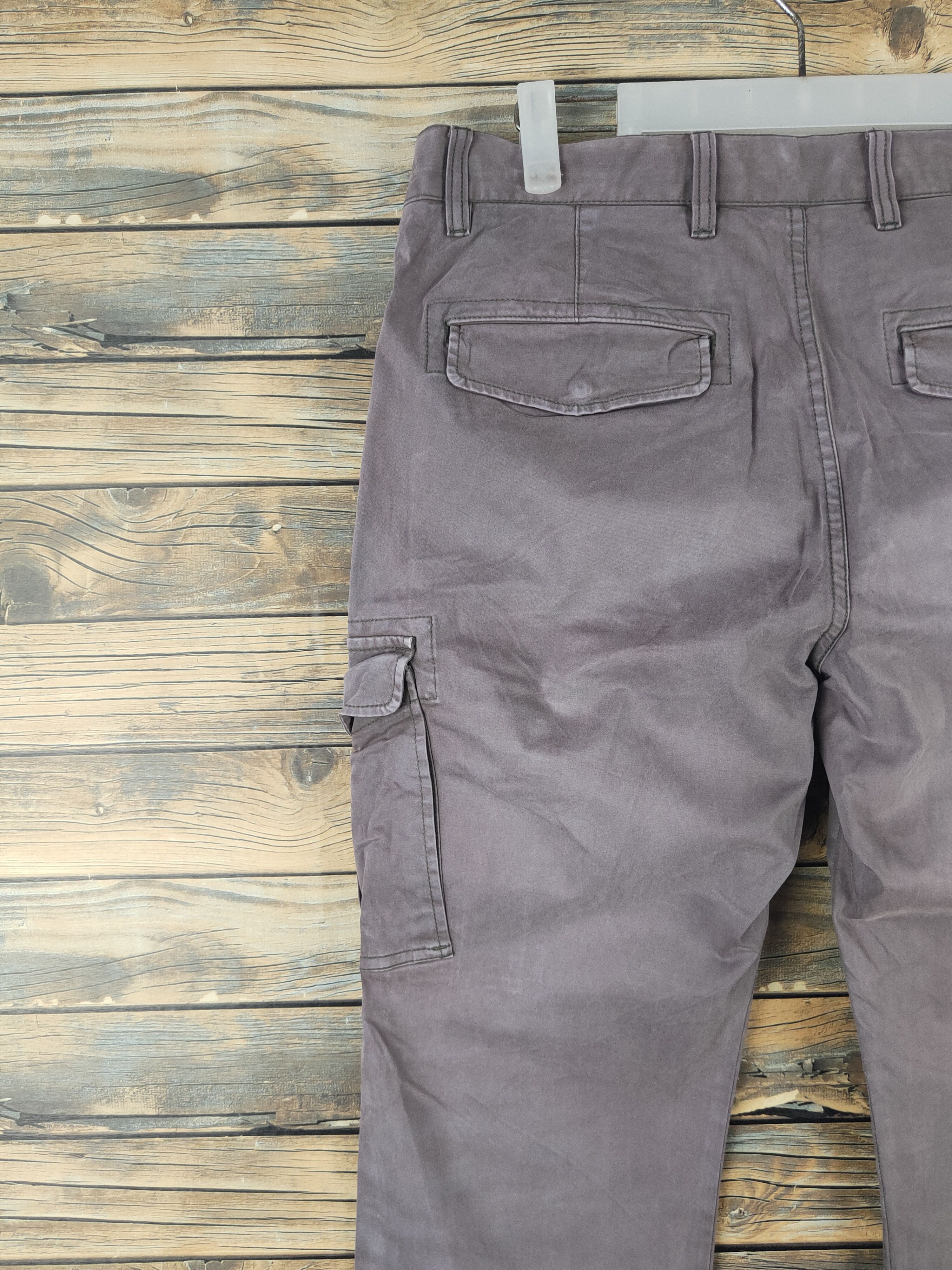 Japanese Brand DL Uniqlo Dark Gray Multipocket Tactical Cargo Pants #1872 Size US 33 - 8 Thumbnail
