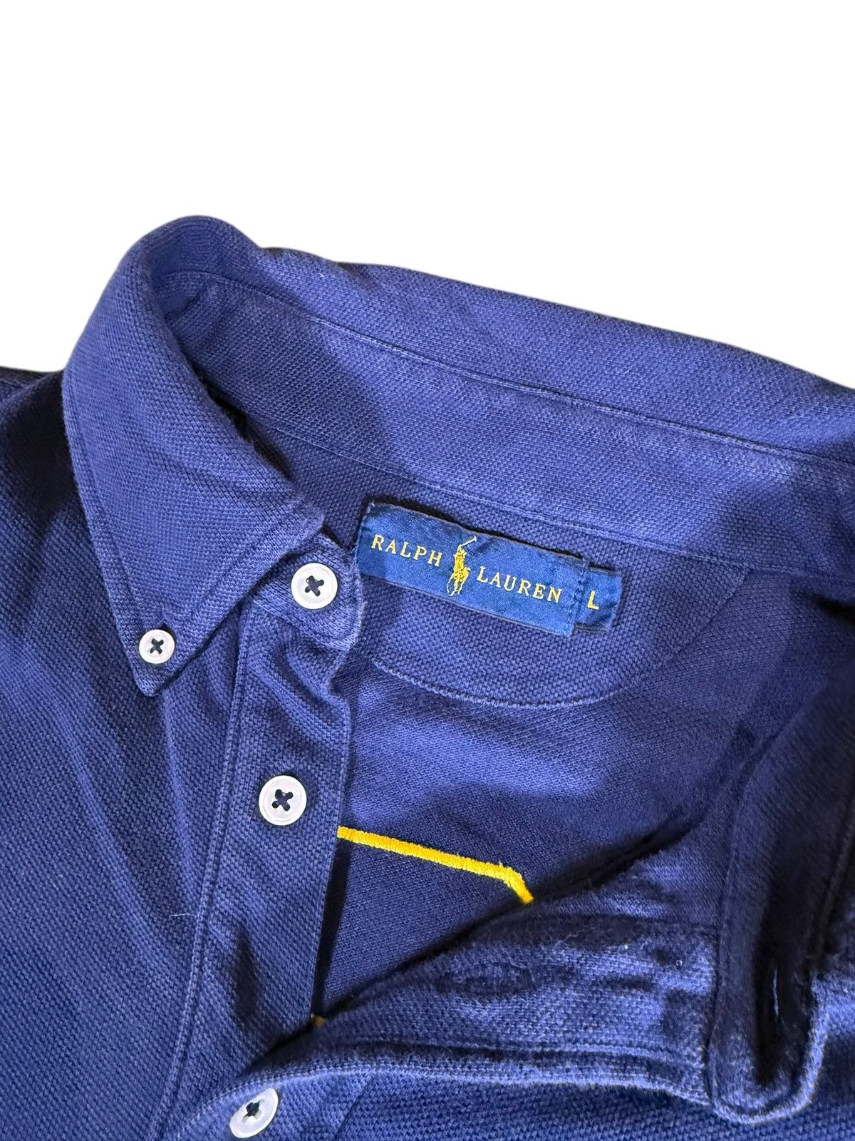 Polo Ralph Lauren Ralph Lauren Big Pony Rugby Shirt Blue Yellow Size US L / EU 52-54 / 3 - 8 Thumbnail