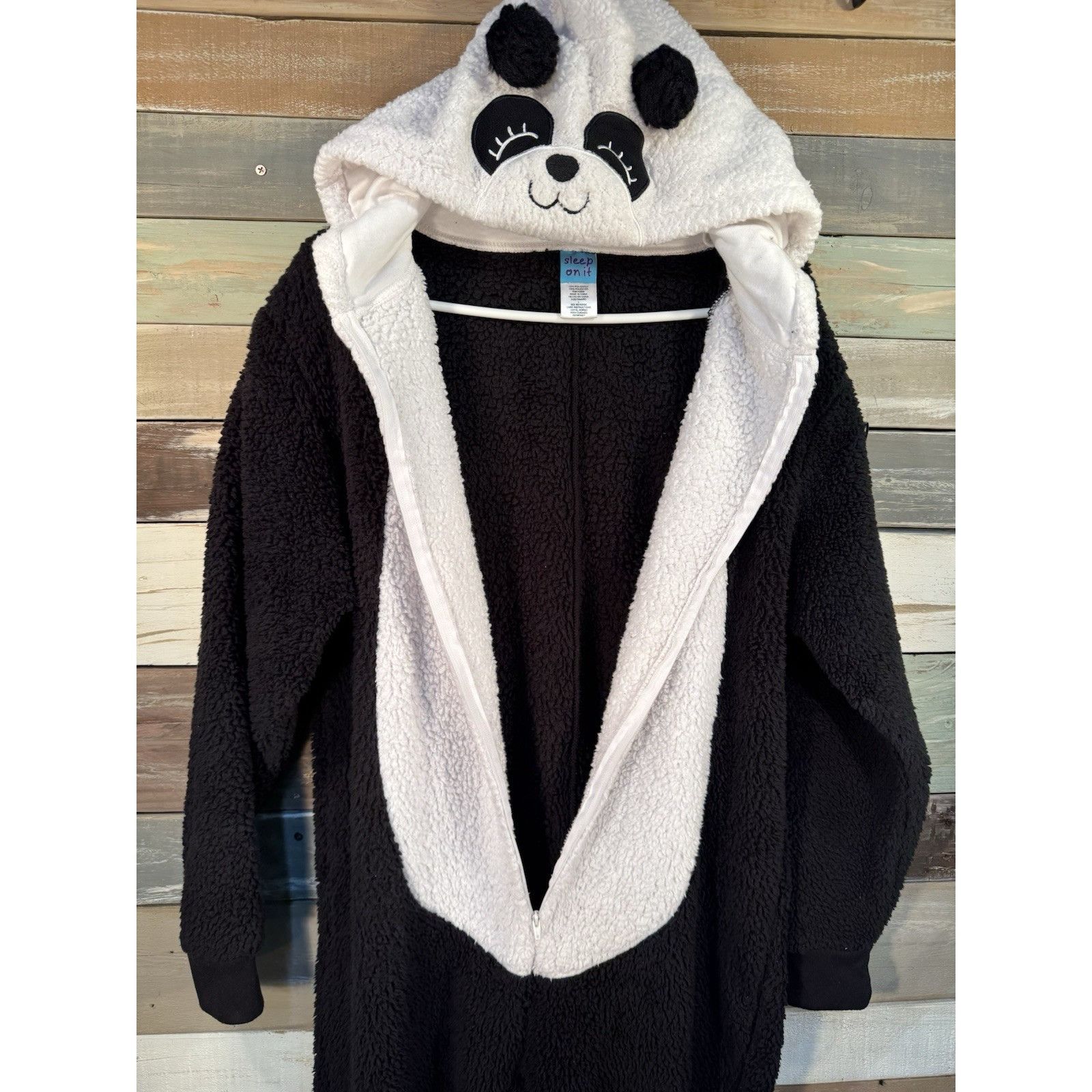 Other SLEEP ON IT - PANDA Sleepwear Fleece One Piece Pajama Suit S Size ONE SIZE - 5 Thumbnail