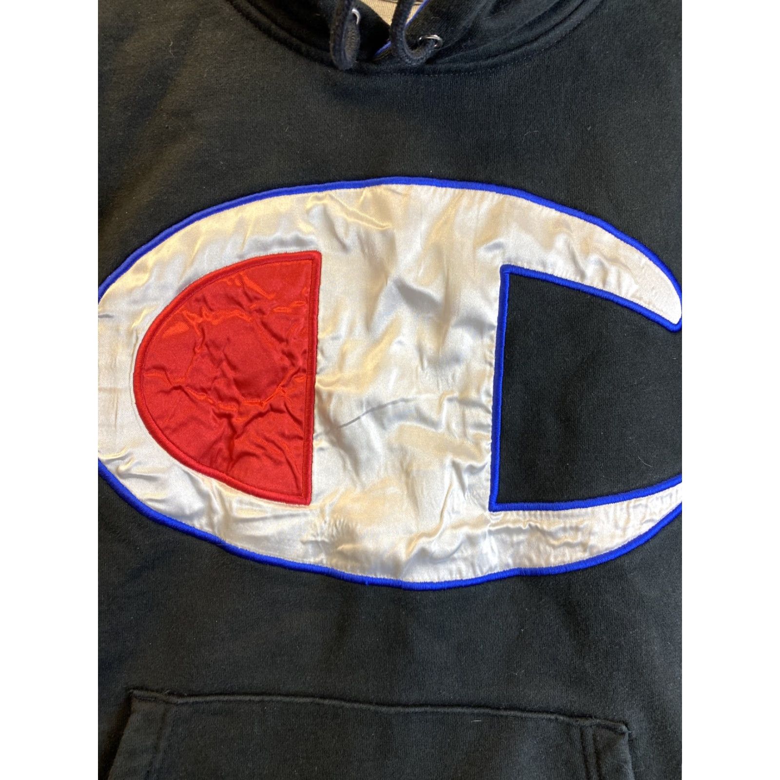 Champion Champion S Black Big Logo Pullover Hoodie Size Small /36-55 Sweatshirt Size US S / EU 44-46 / 1 - 2 Thumbnail