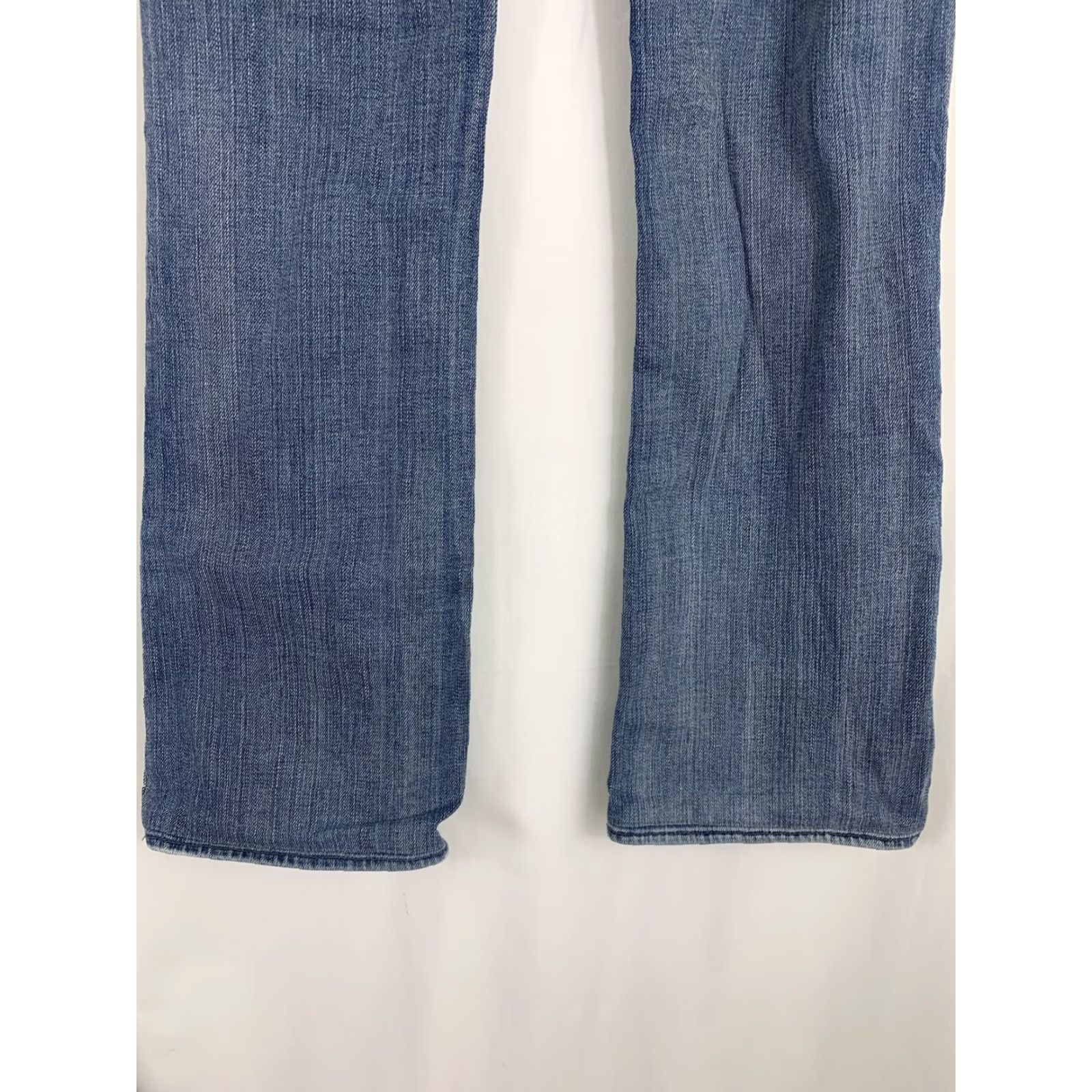 Vintage Rock & Republic Jeans Womens Size 25 Blue Denim Distressed Boot Cut 30 In Inseam USA David Lee Regular Rise Low Size 42" / US 20 - 6 Thumbnail