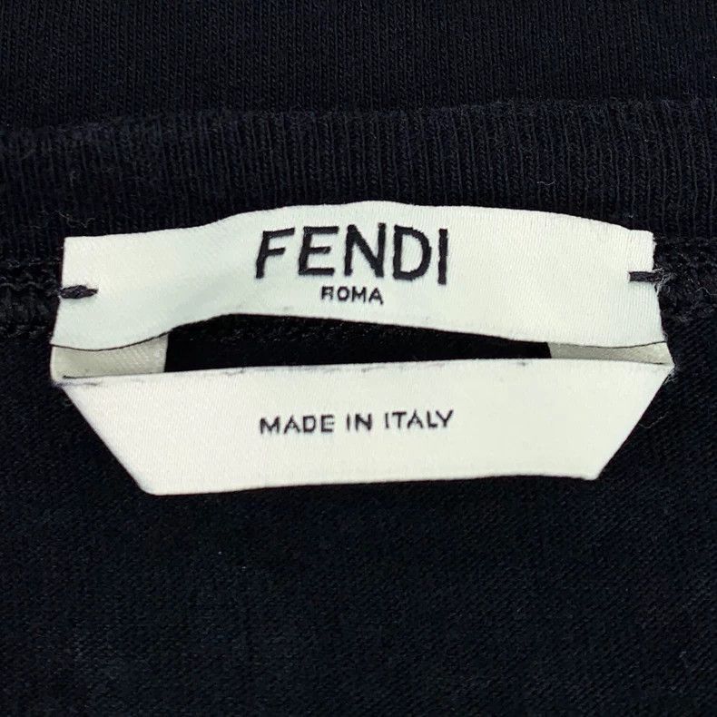 Fendi Fendi Black Monster Eyes Cotton Tshirt Size US S / EU 44-46 / 1 - 6 Thumbnail