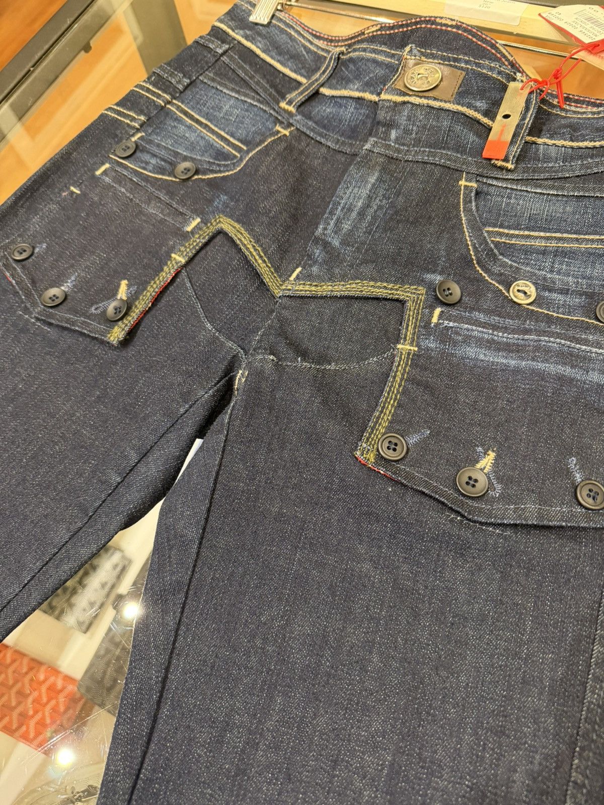 Marithe + Francois Girbaud Marithe Francois Girbaud M Patch Denim Jeans Size 26" / US 2 / IT 38 - 3 Thumbnail